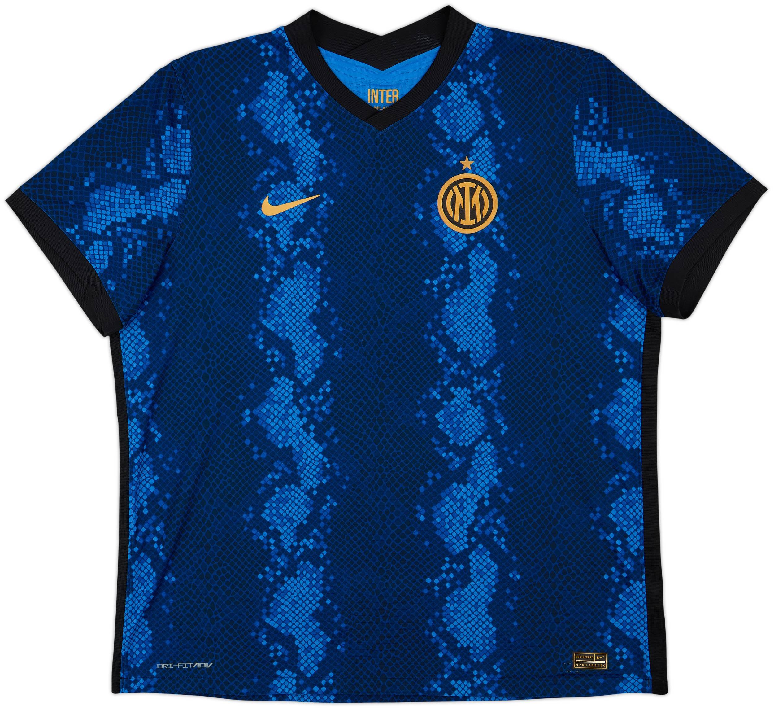 正規品 NIKE Inter Milan  shirt　Lサイズ 正規05-06NIKE Inter Milan home L/S shirt】