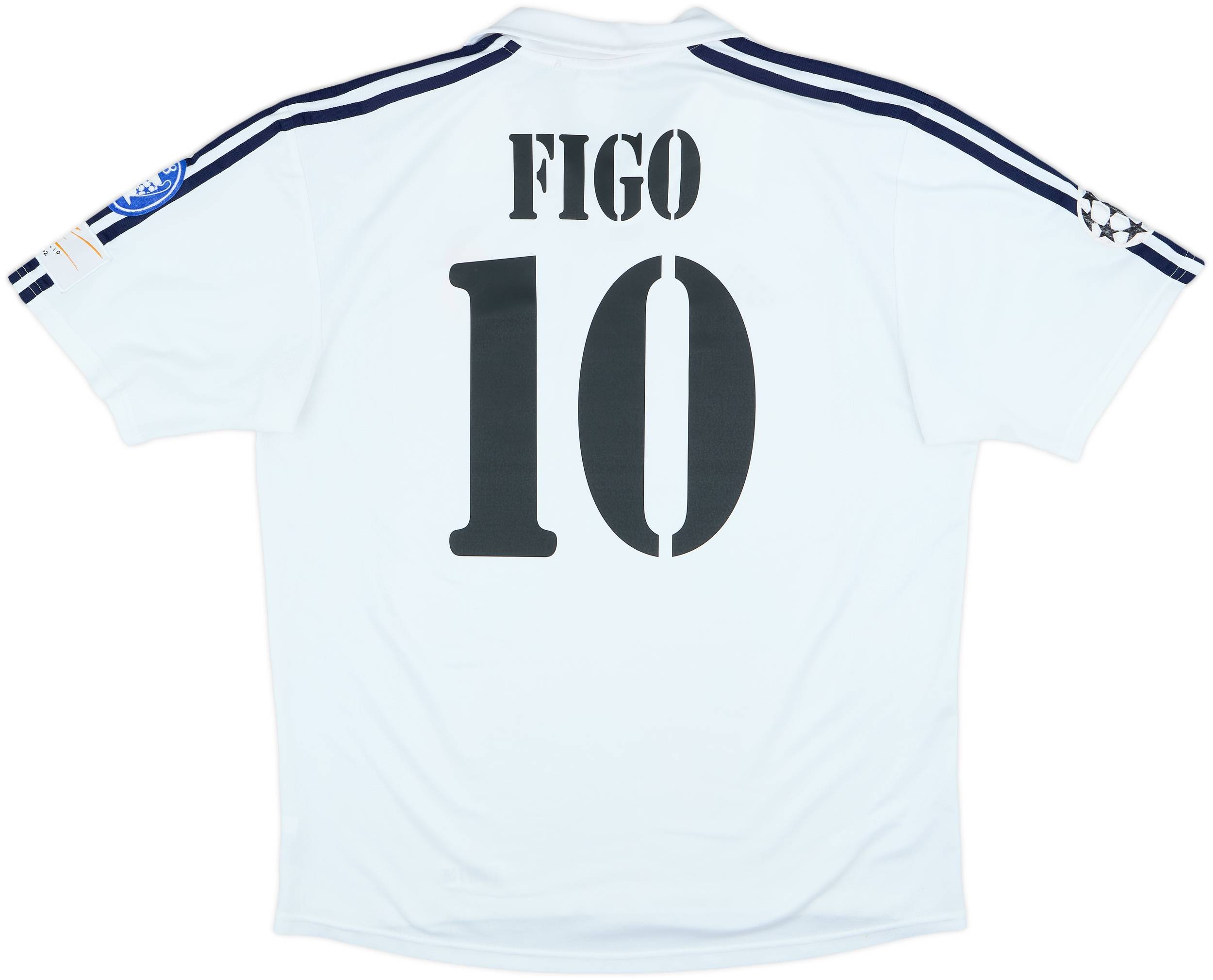 2001 Real Madrid Home Shirt Figo #10 - 6/10 - (L)