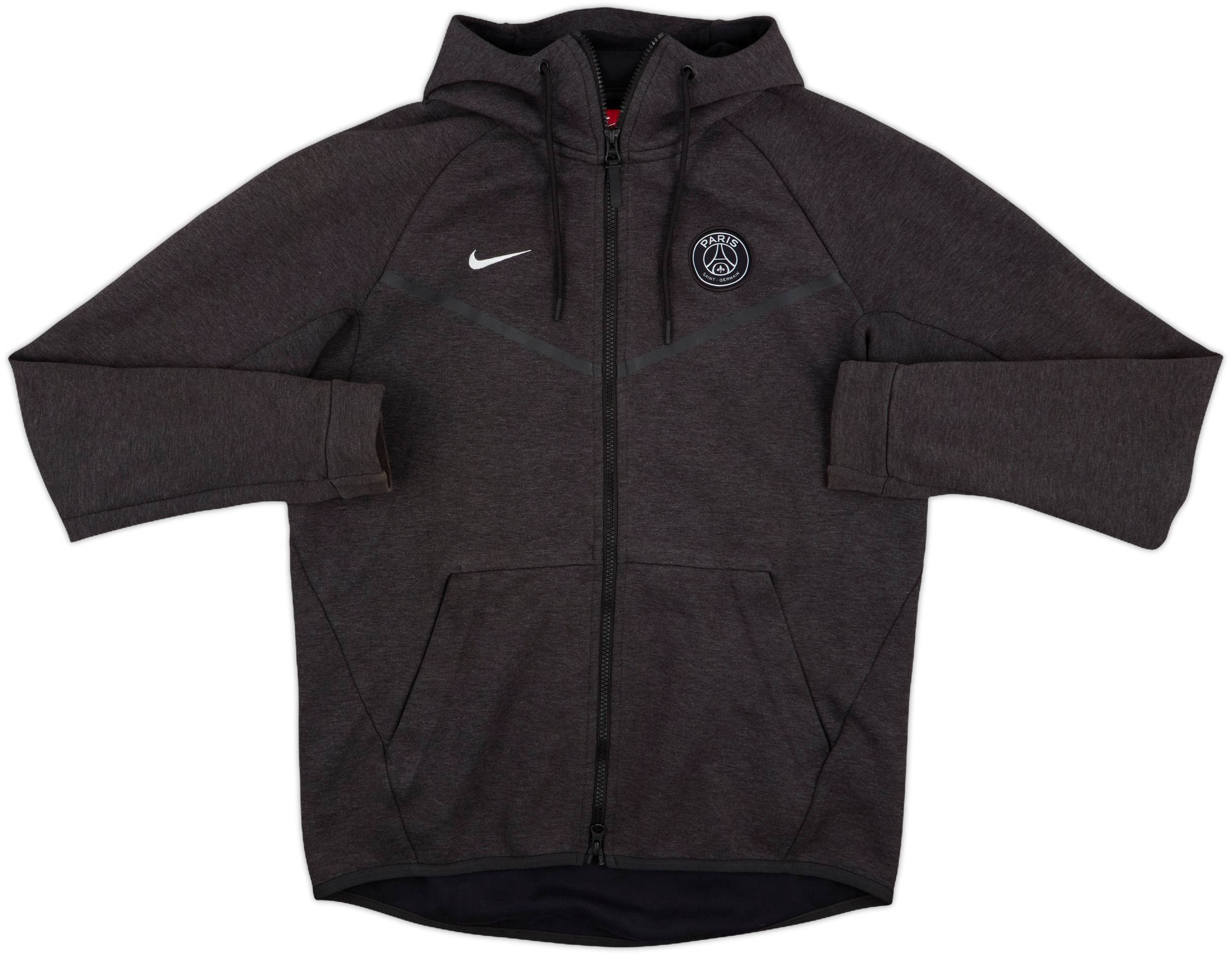 2017-18 Paris Saint-Germain Nike Zipped Hooded Sweat Top - 9/10 - (M)