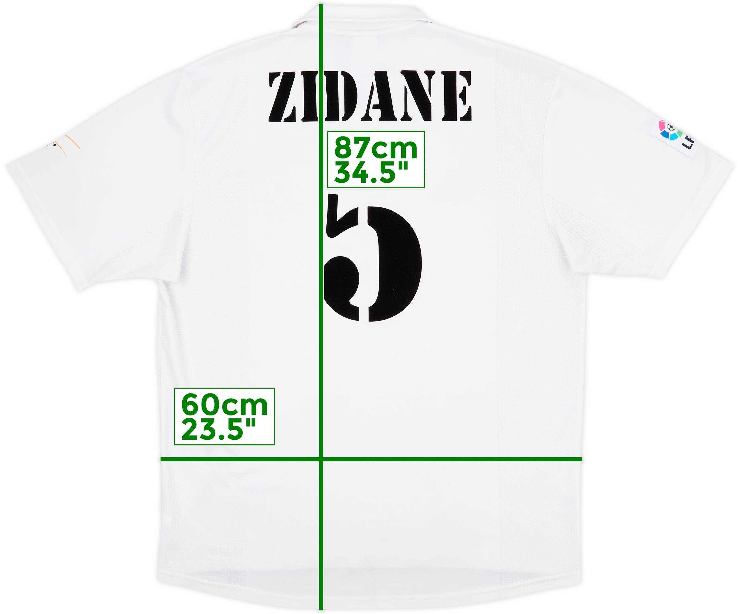 2002-03 Real Madrid Centenary Home Shirt Zidane #5 - 5/10 - (XL)