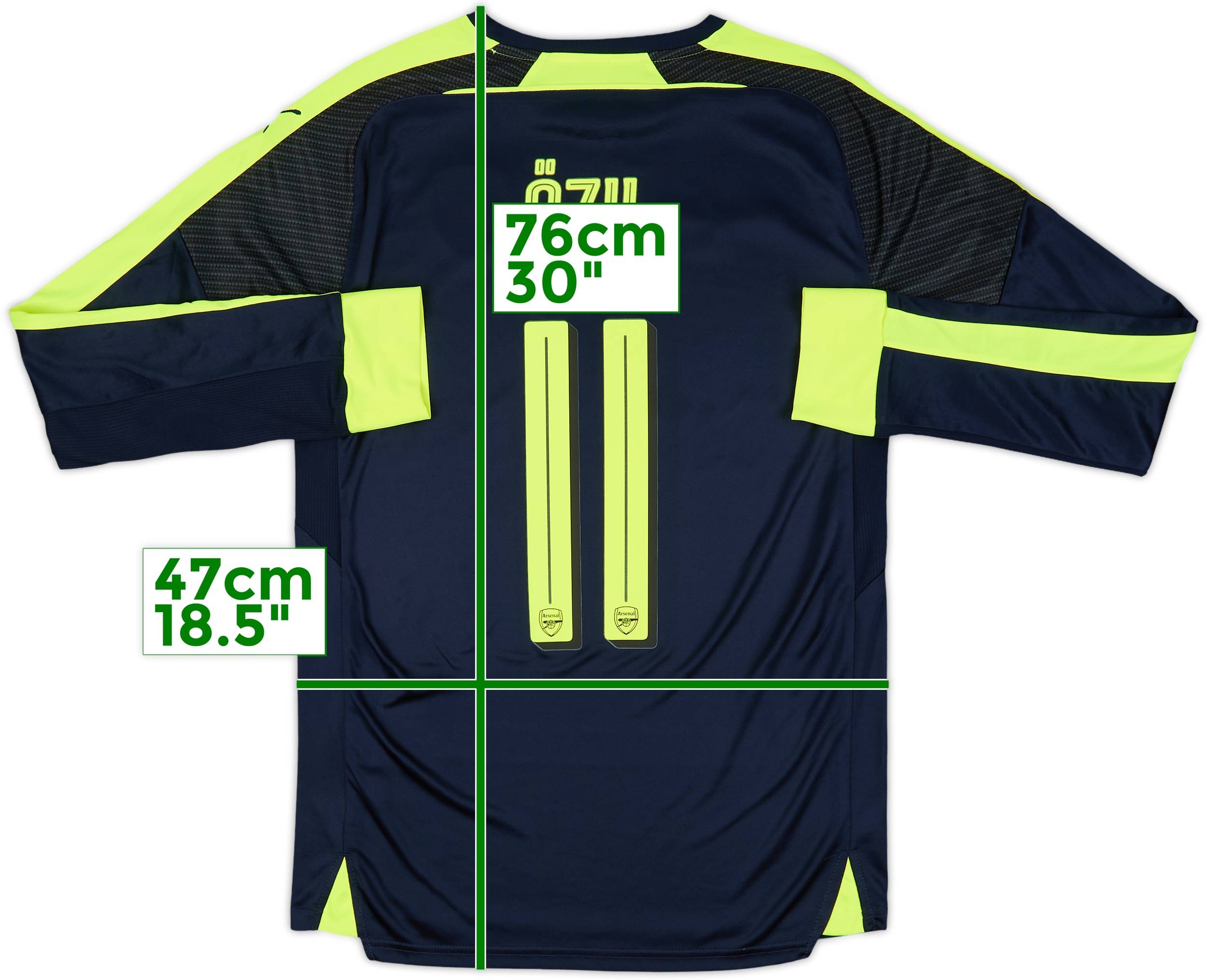 2016-17 Arsenal Third L/S Shirt Ozil #11 - 7/10 - (S)