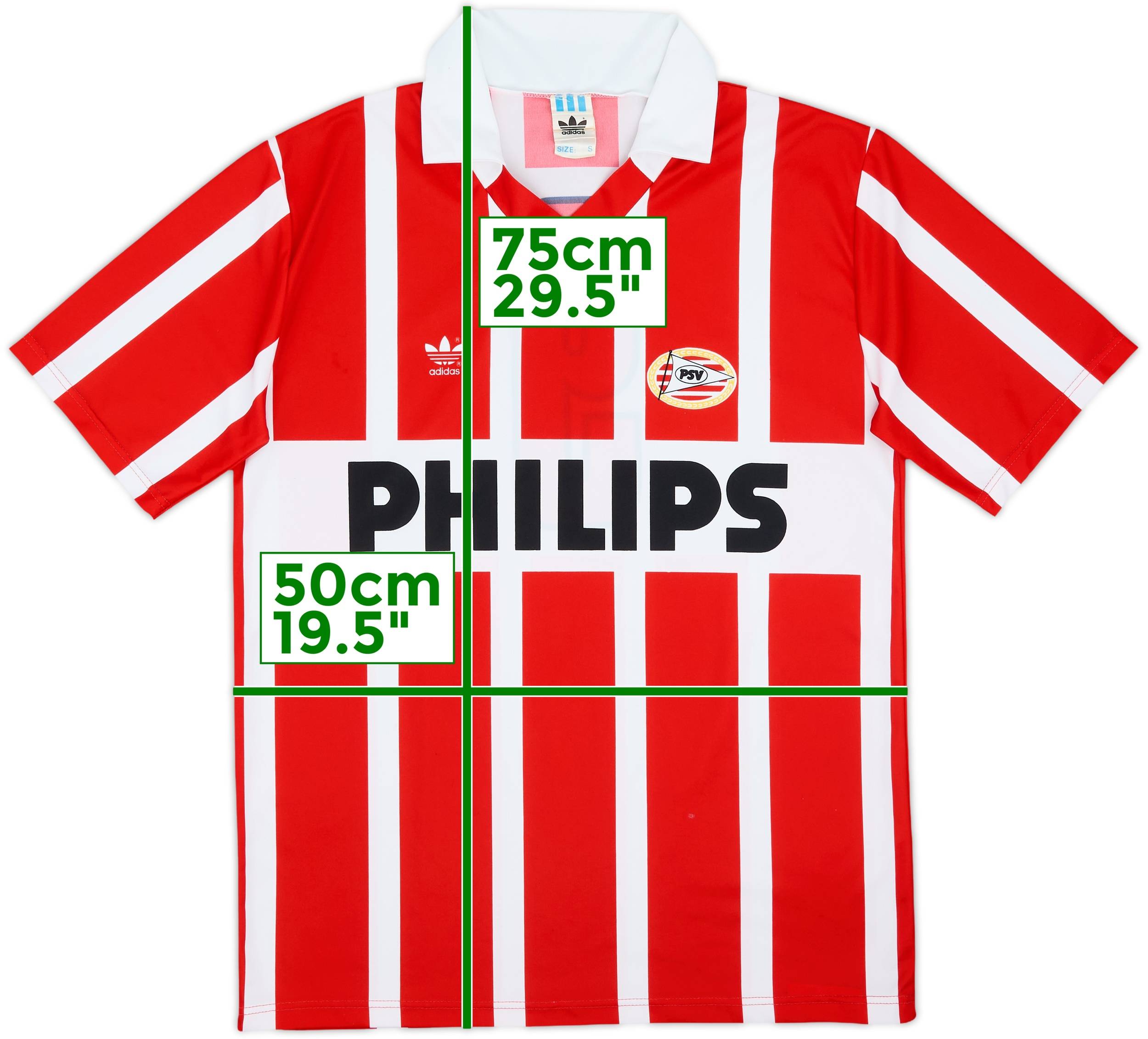 1990-92 PSV Home Shirt #9 (Romario) - 8/10 - (S)