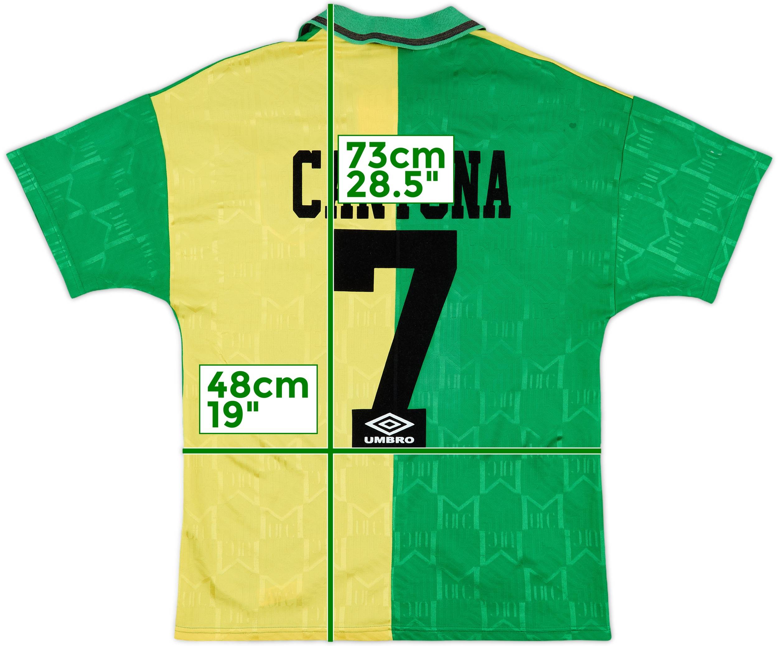 1992-94 Manchester United Third Shirt Cantona #7 - 7/10 - (M)