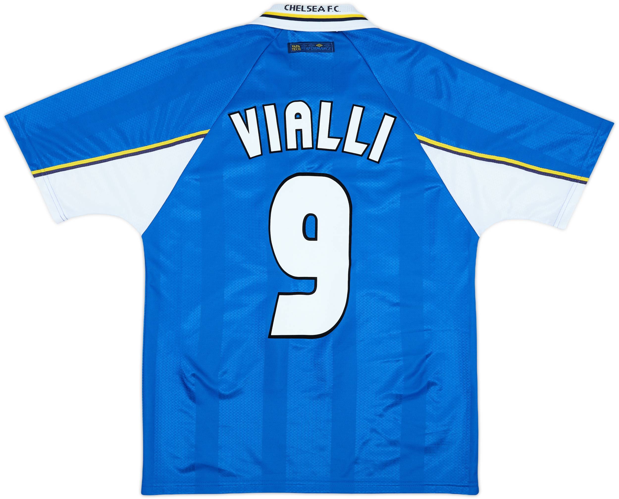 1997-99 Chelsea Home Shirt Vialli #9 - 8/10 - (M)
