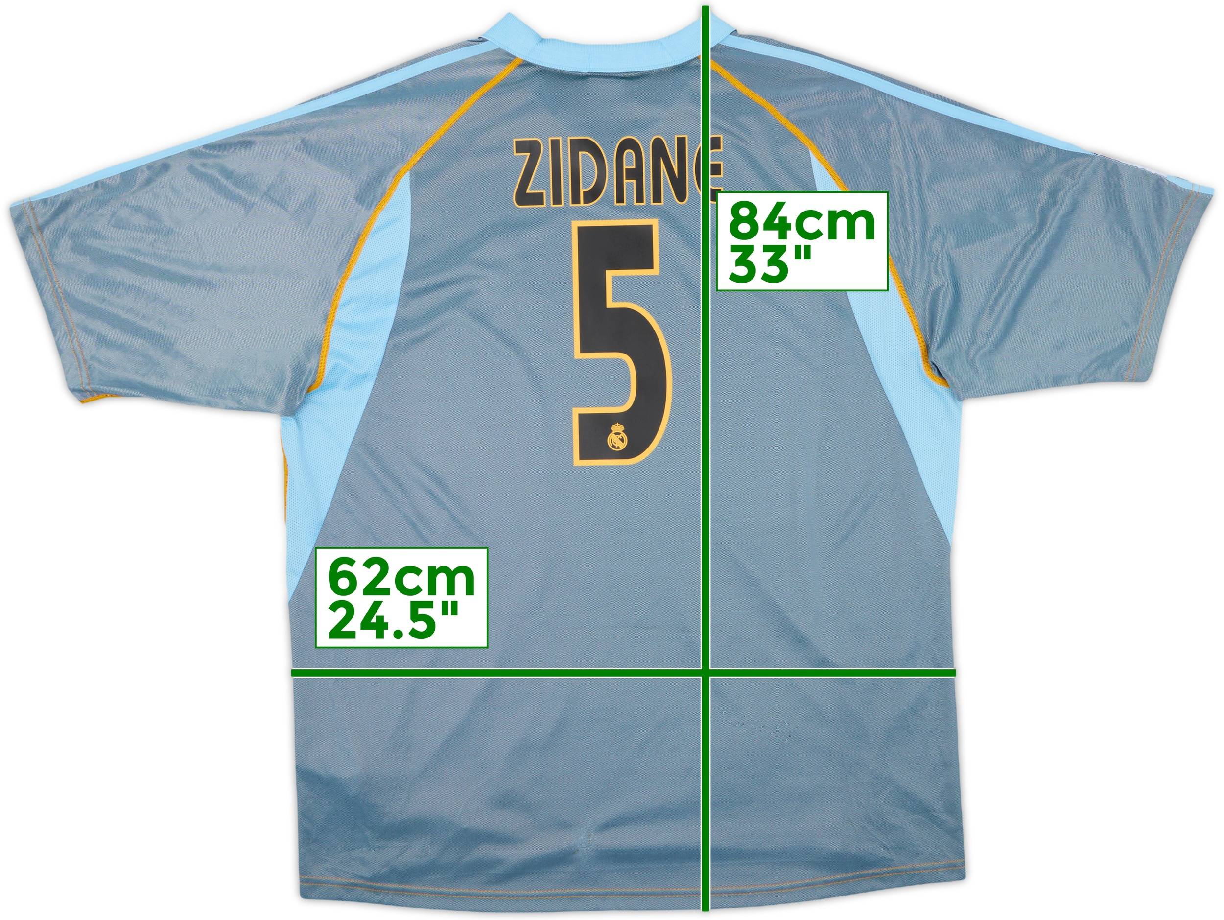 2003-04 Real Madrid Third Shirt Zidane #5 - 6/10 - (XL)