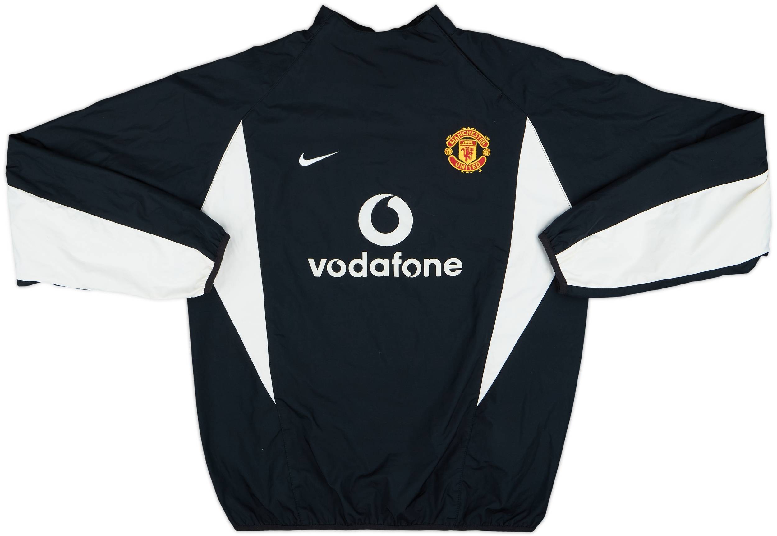 2002-03 Manchester United Nike 1/4 Zip Drill Top - 7/10 - (S)