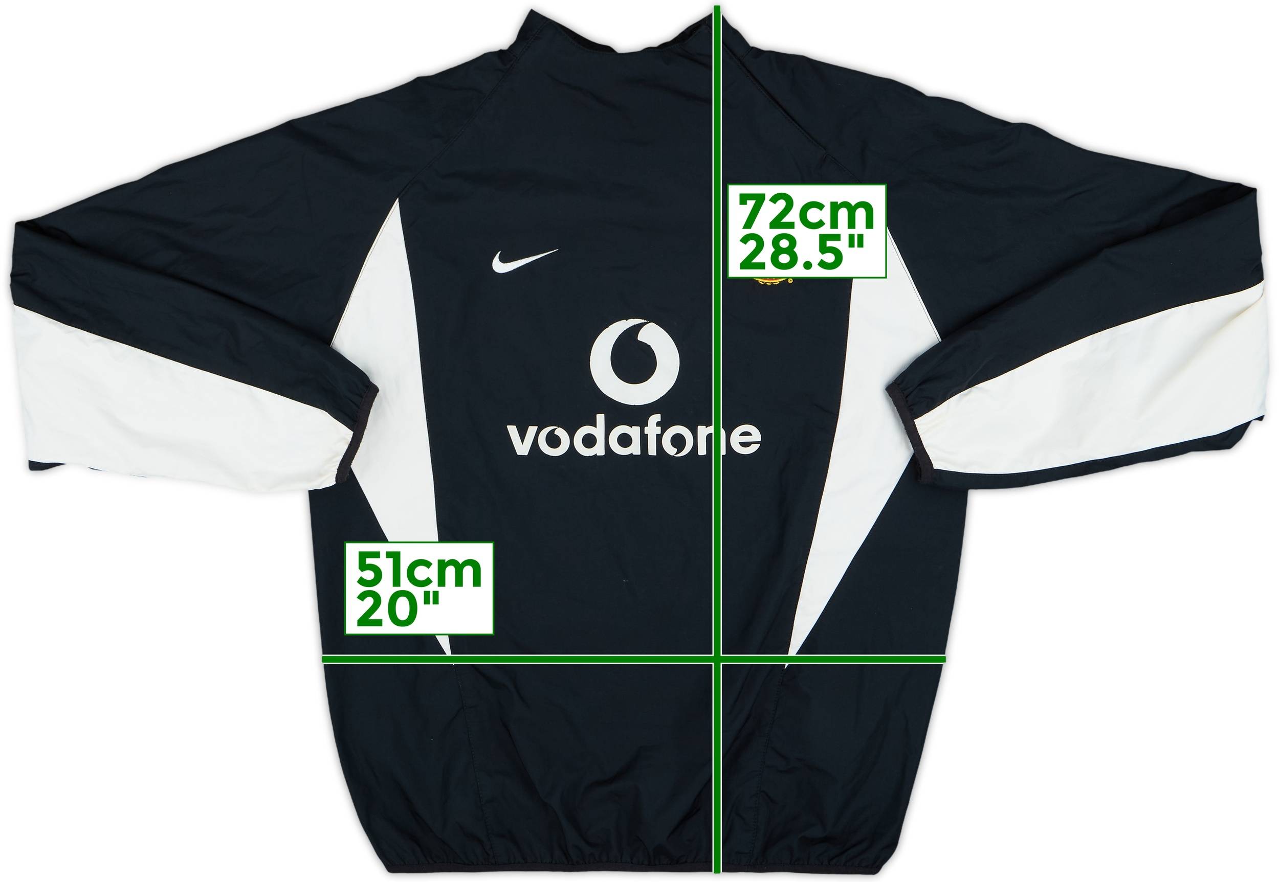 2002-03 Manchester United Nike 1/4 Zip Drill Top - 7/10 - (S)