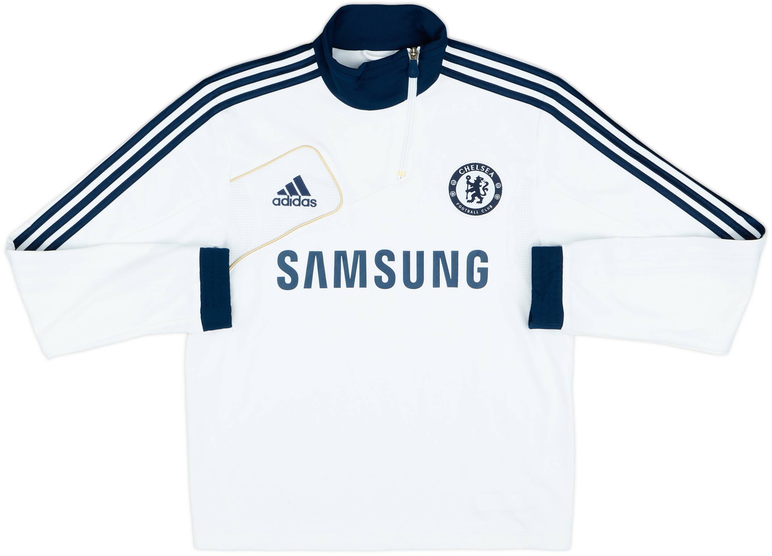 WCCF2012〜2013(白) 2012-13 Chelsea adidas 1/4 Zip Drill Top - 9/10 - (S)