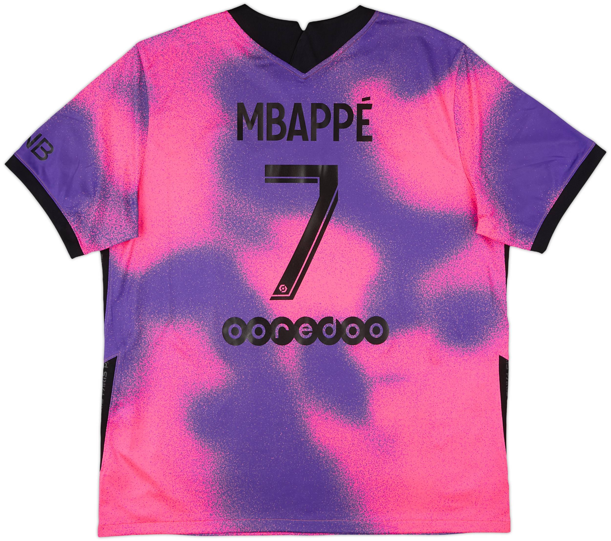 2020-21 Paris Saint-Germain Fourth Shirt Mbappe #7 - 10/10 - (XL)
