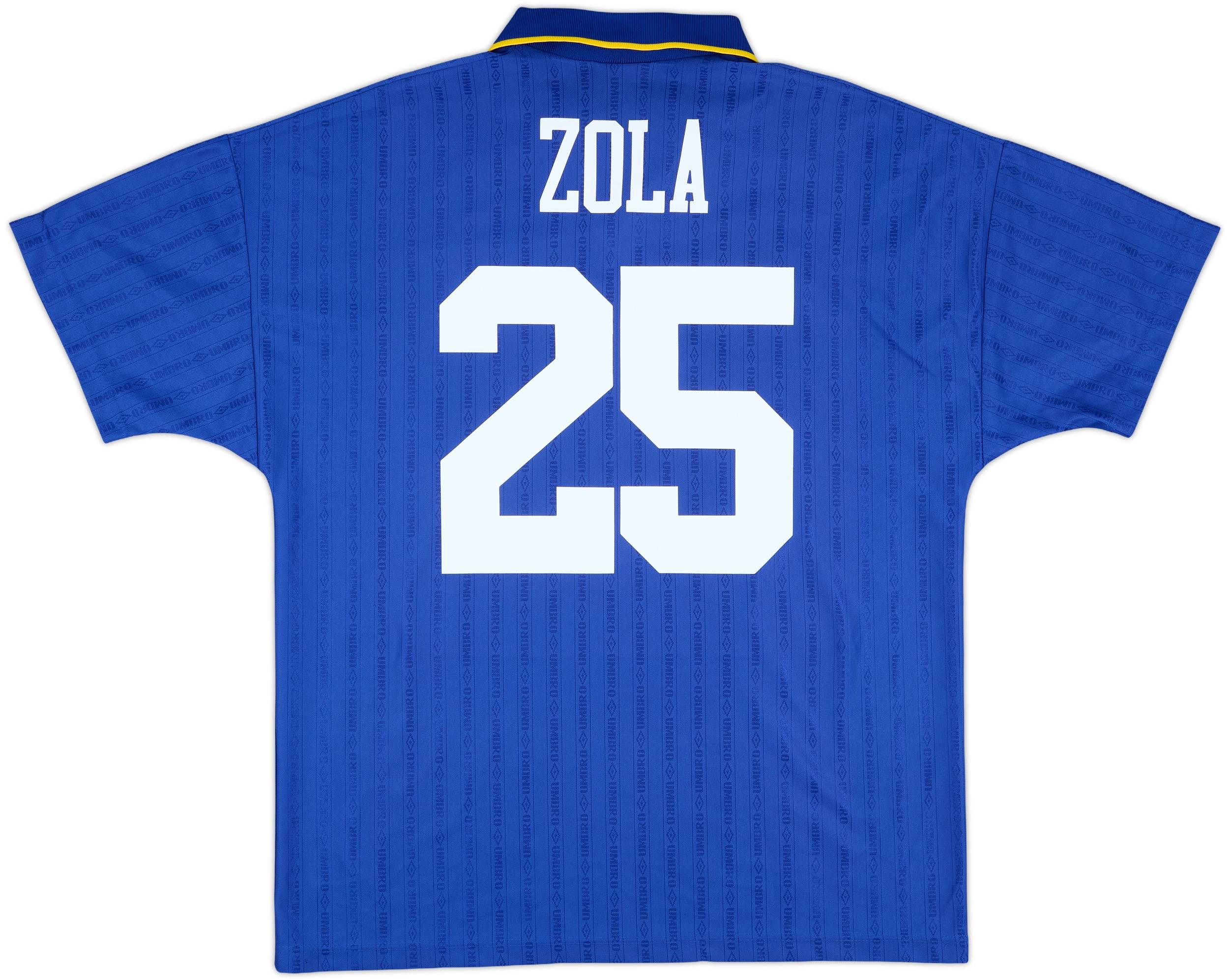 I*G様 【正規品】チェルシー　ZOLA 25 1995-97 Chelsea Home Shirt Zola #25 - 8/10 - (L)