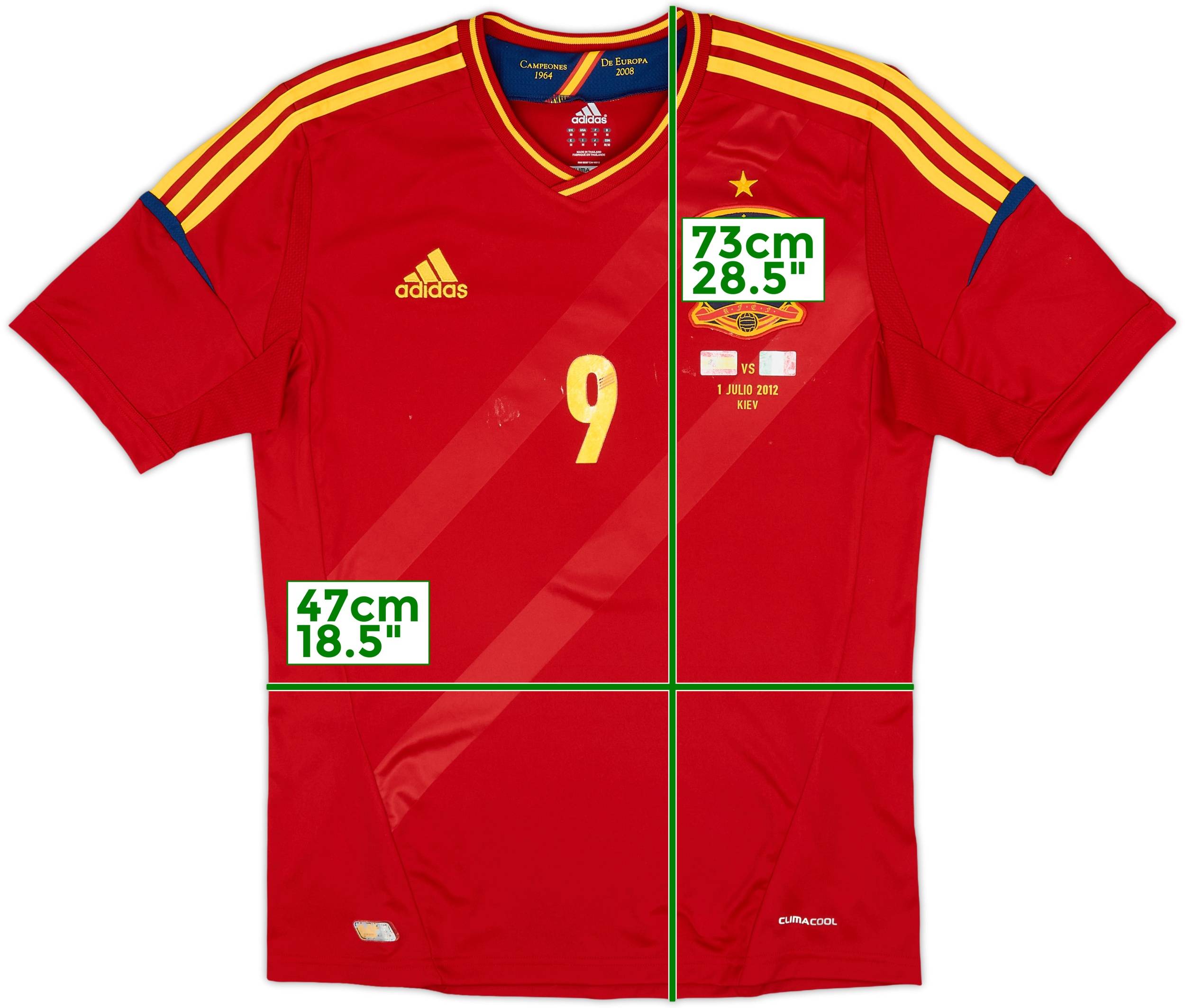 2011-12 Spain Home Shirt Torres #9 - 4/10 - (M)