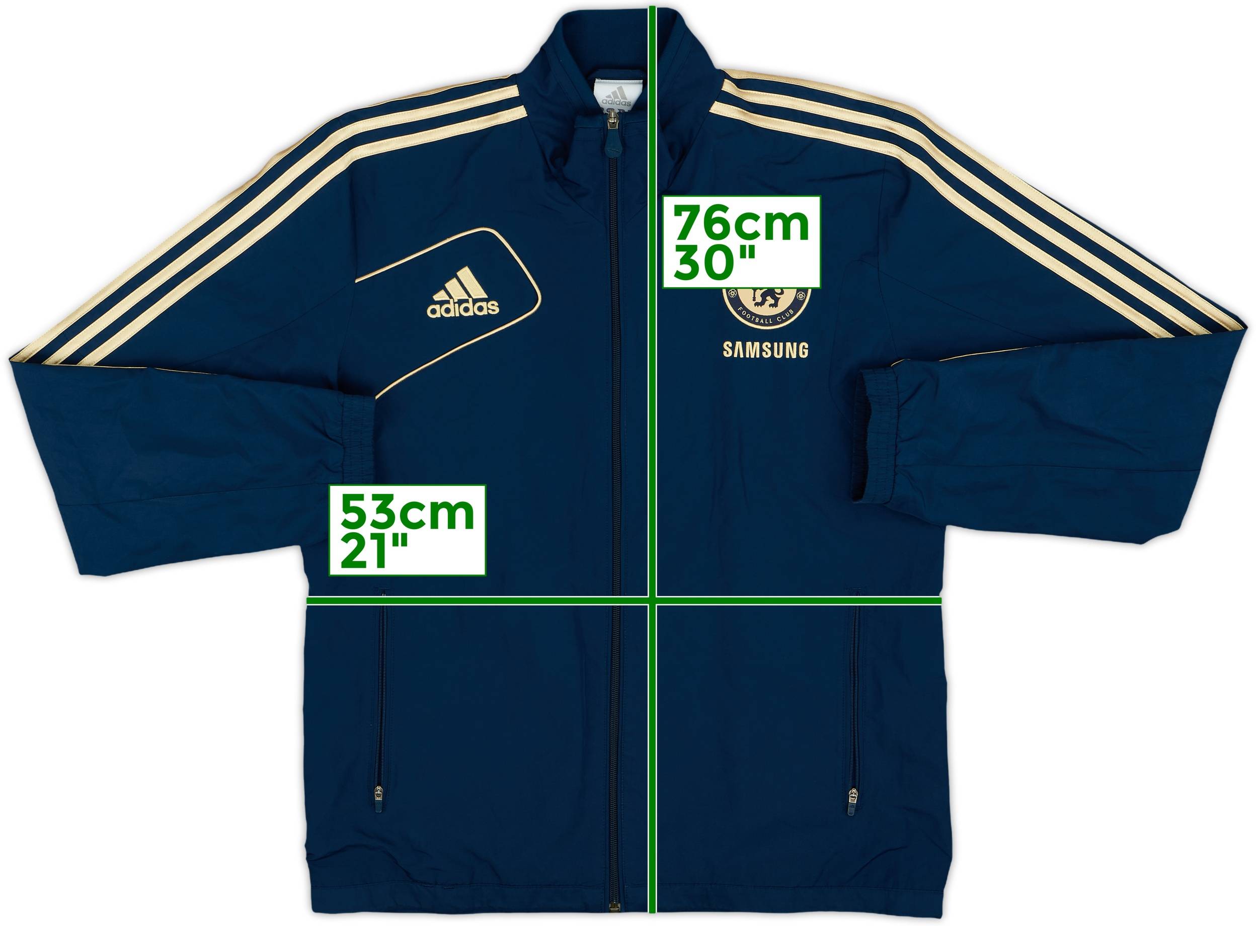 2012-13 Chelsea adidas Track Jacket 9/10 (M) - Main Image
