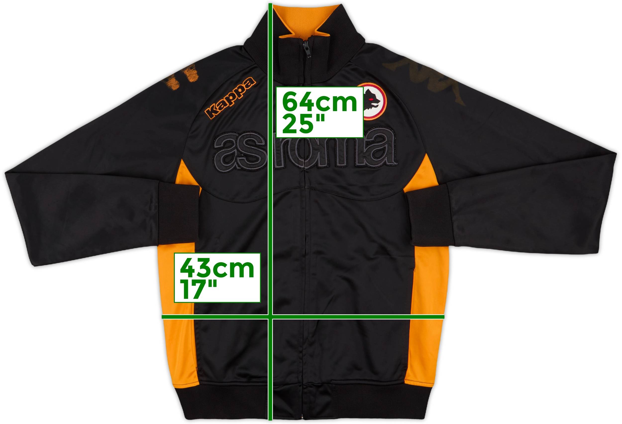 2010-11 Roma Kappa Track Jacket - 5/10 - (XL.Boys)