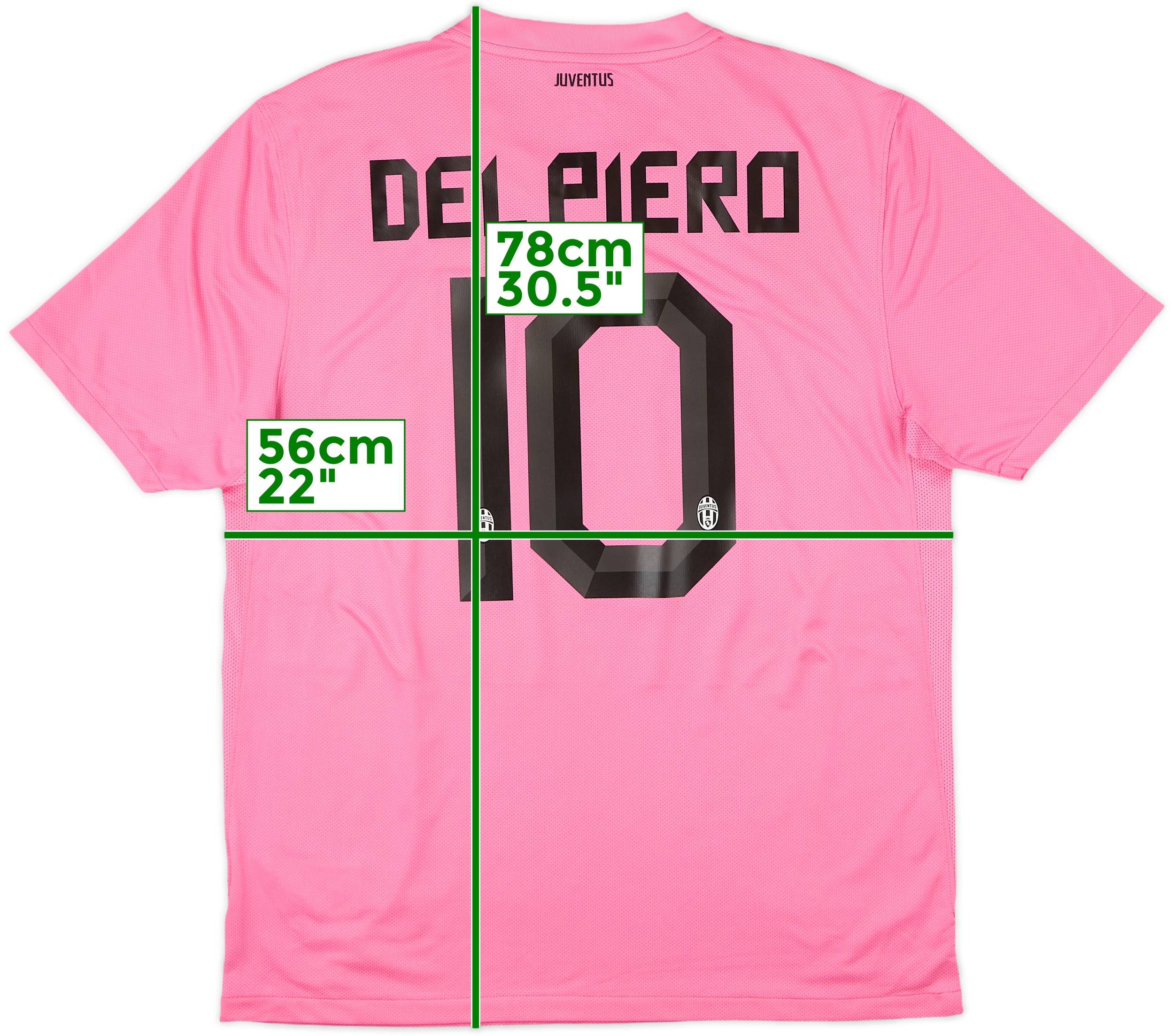 2011-13 Juventus Away Shirt Del Piero #10 - 8/10 - (L)
