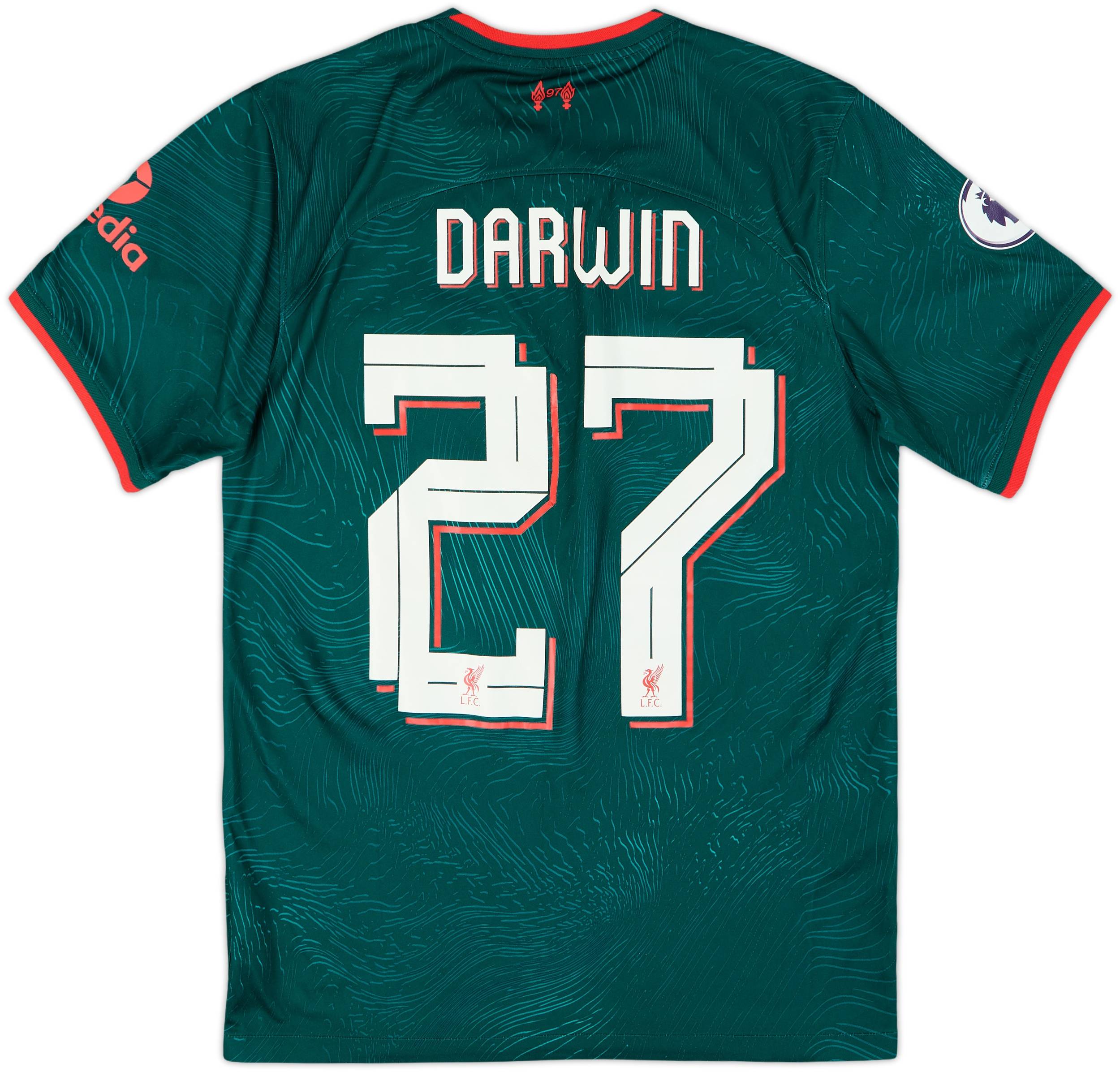 2022-23 Liverpool Third Shirt Darwin #27 - 8/10 - (S)