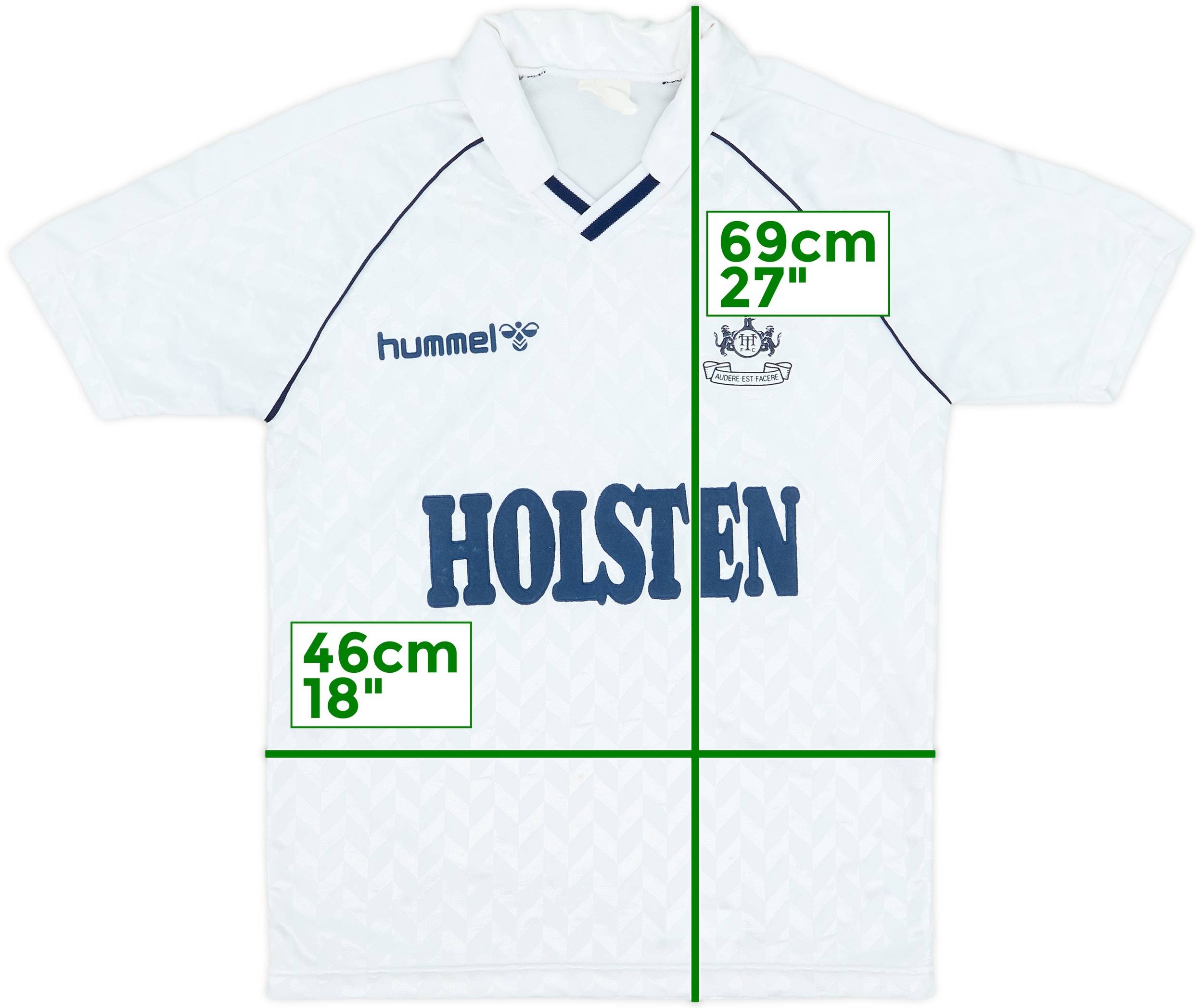 1987-89 Tottenham Home Shirt - 8/10 - (L.Boys)
