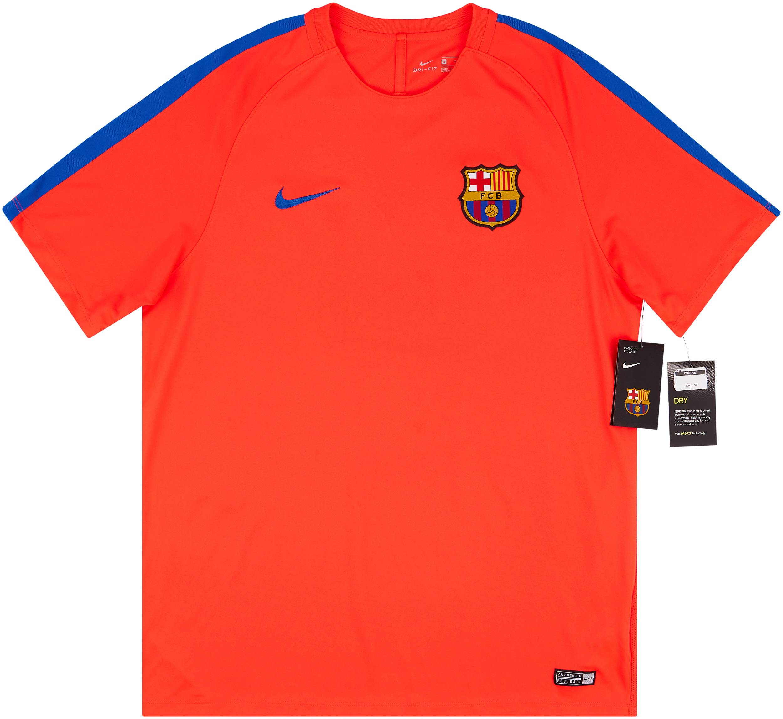 2016-17 Barcelona Nike Pre-Match Training Shirt *w/Tags* XL