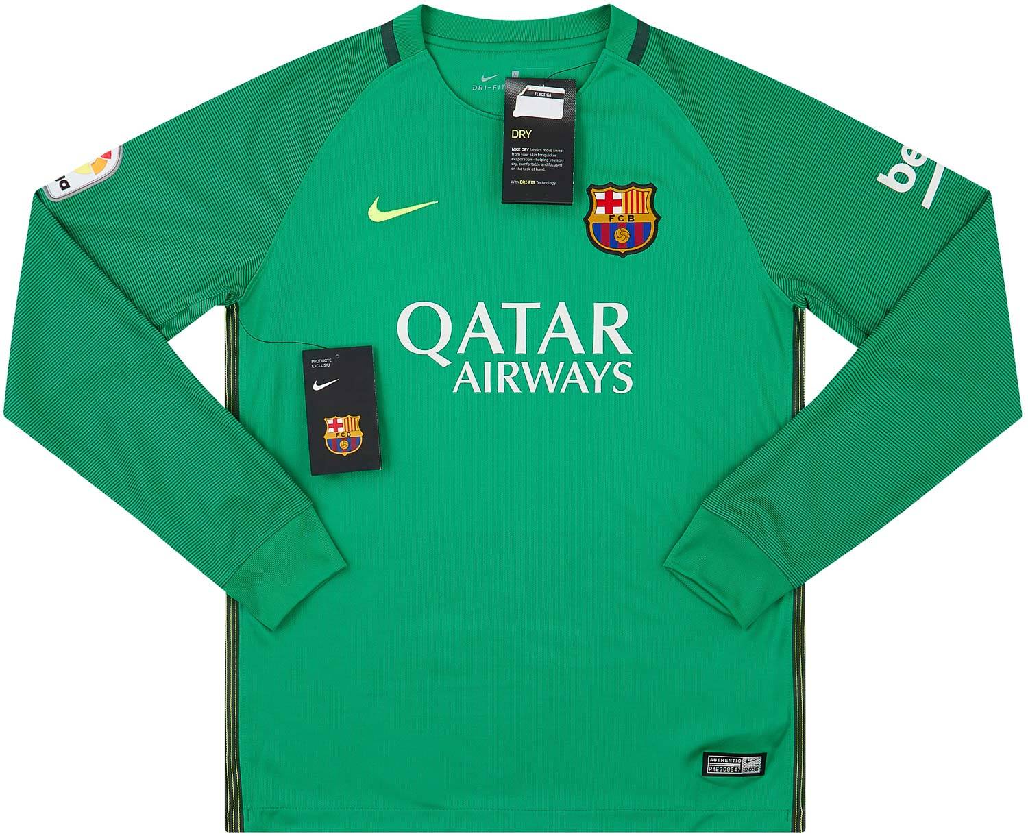 2016-17 Barcelona GK Shirt XL.Kids