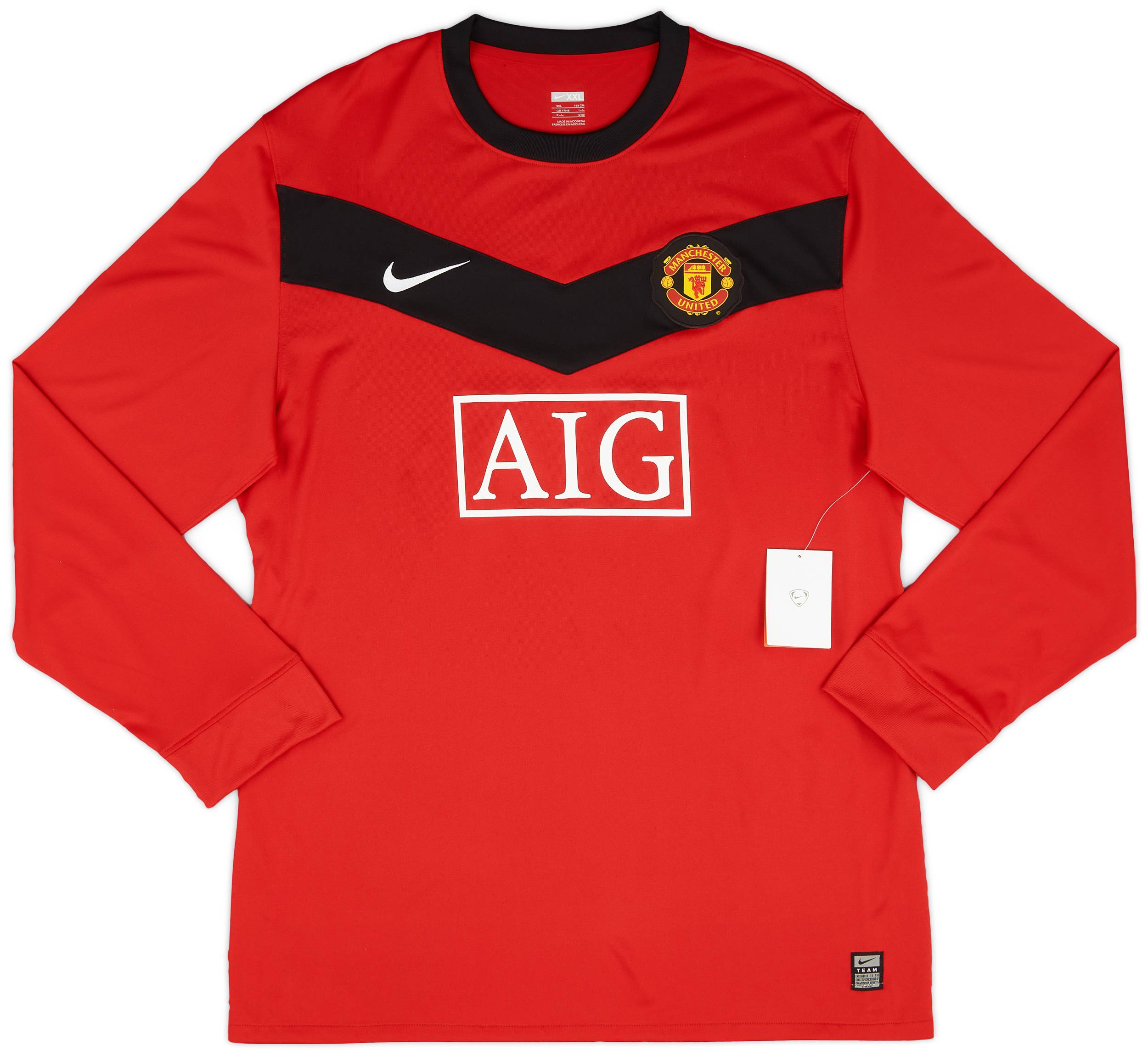 2009-10 Manchester United Player Issue Home European L/S Shirt (XXL)