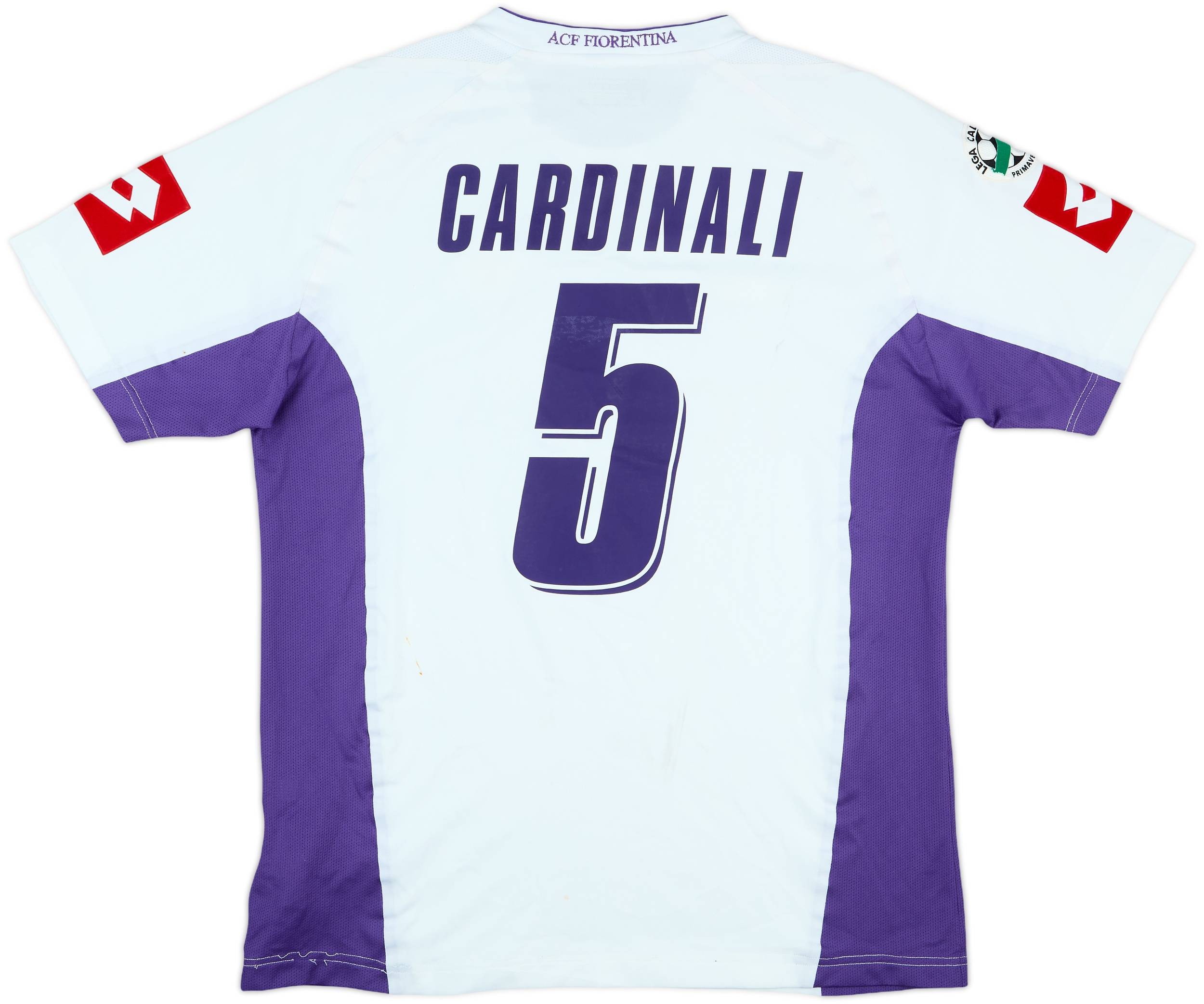 2007-08 Fiorentina Match Issue Away Shirt Cardinali #5