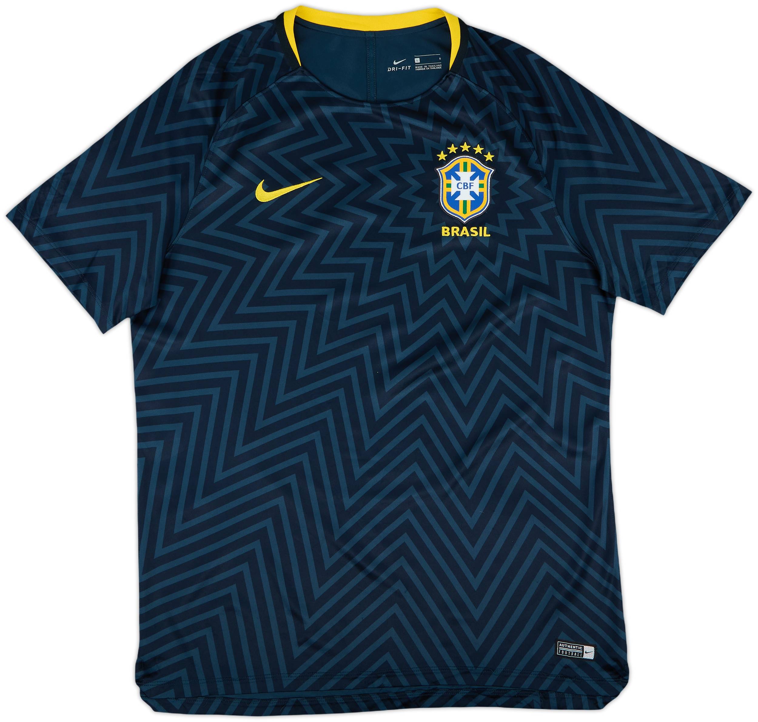 2018 Brazil Nike Pre-Match Training Shirt 8/10 (L)
