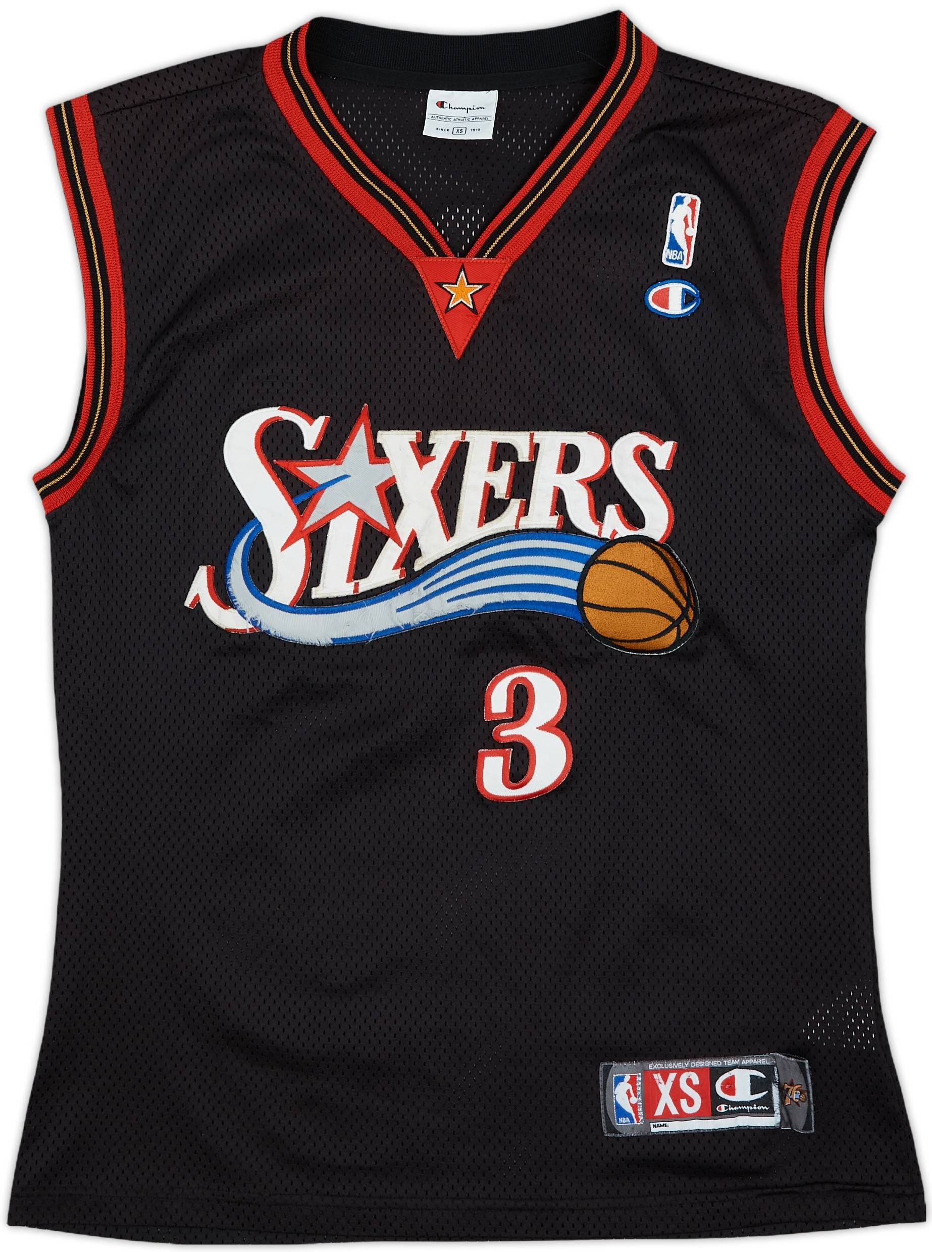 2000-06 Philadelphia 76ers Iverson #3 Champion Authentic