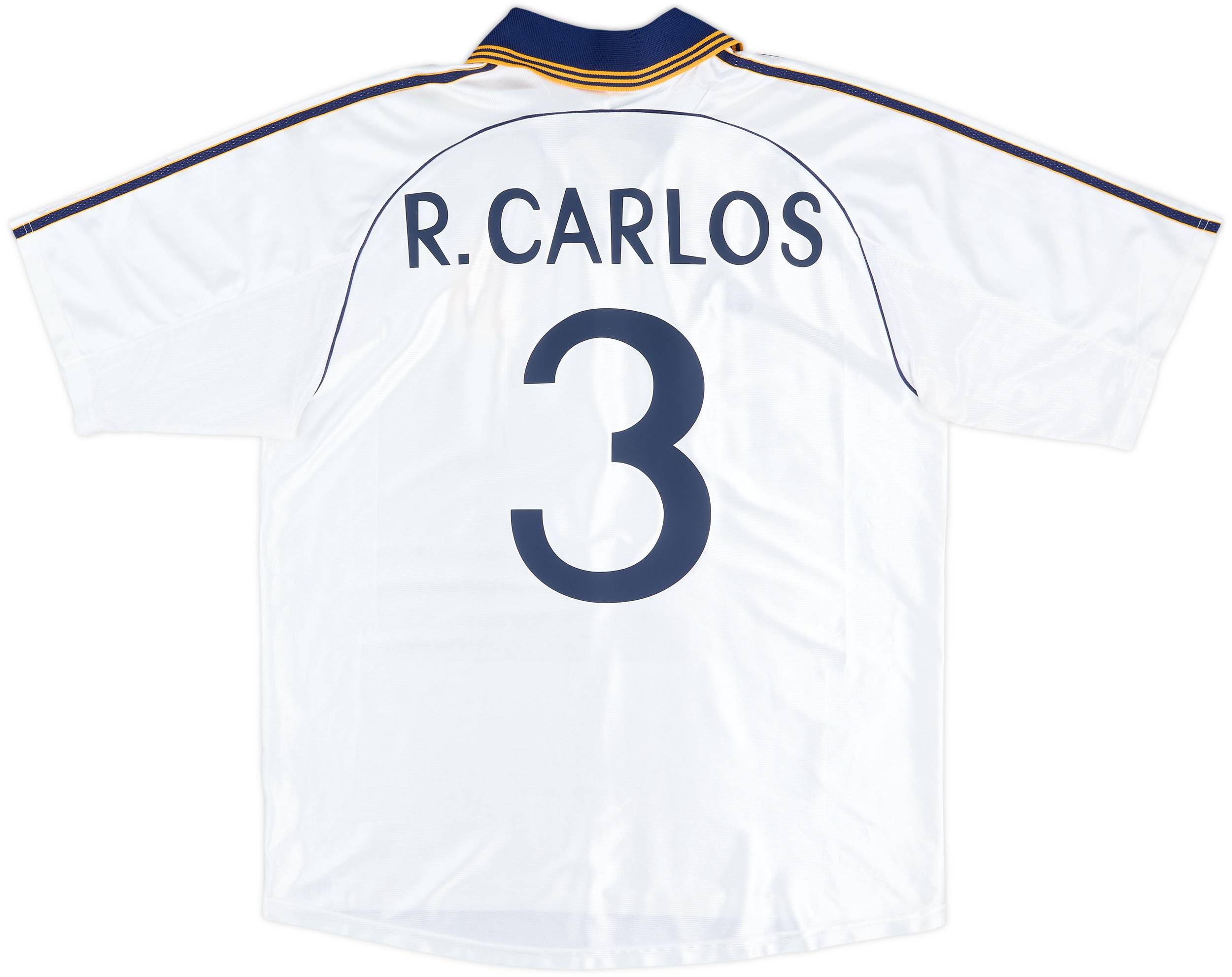 ロベルト カルロス ユニフォームReal Madrid R.CARLOS 3 1998-00 Real Madrid Home Shirt R.Carlos #3 - 4/10 - (L)