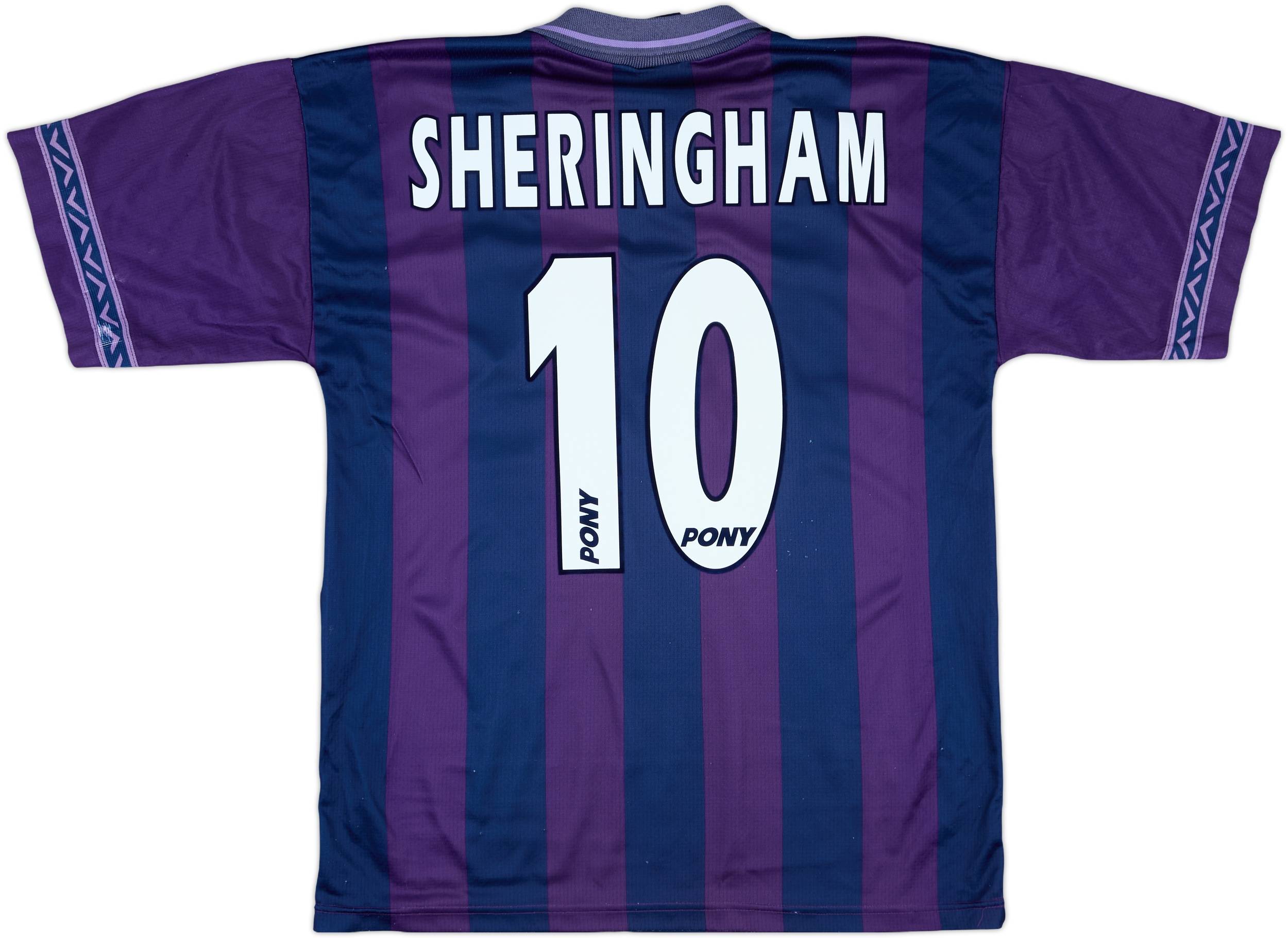 1995-97 Tottenham Away Shirt Sheringham #10 - 7/10 - (M)