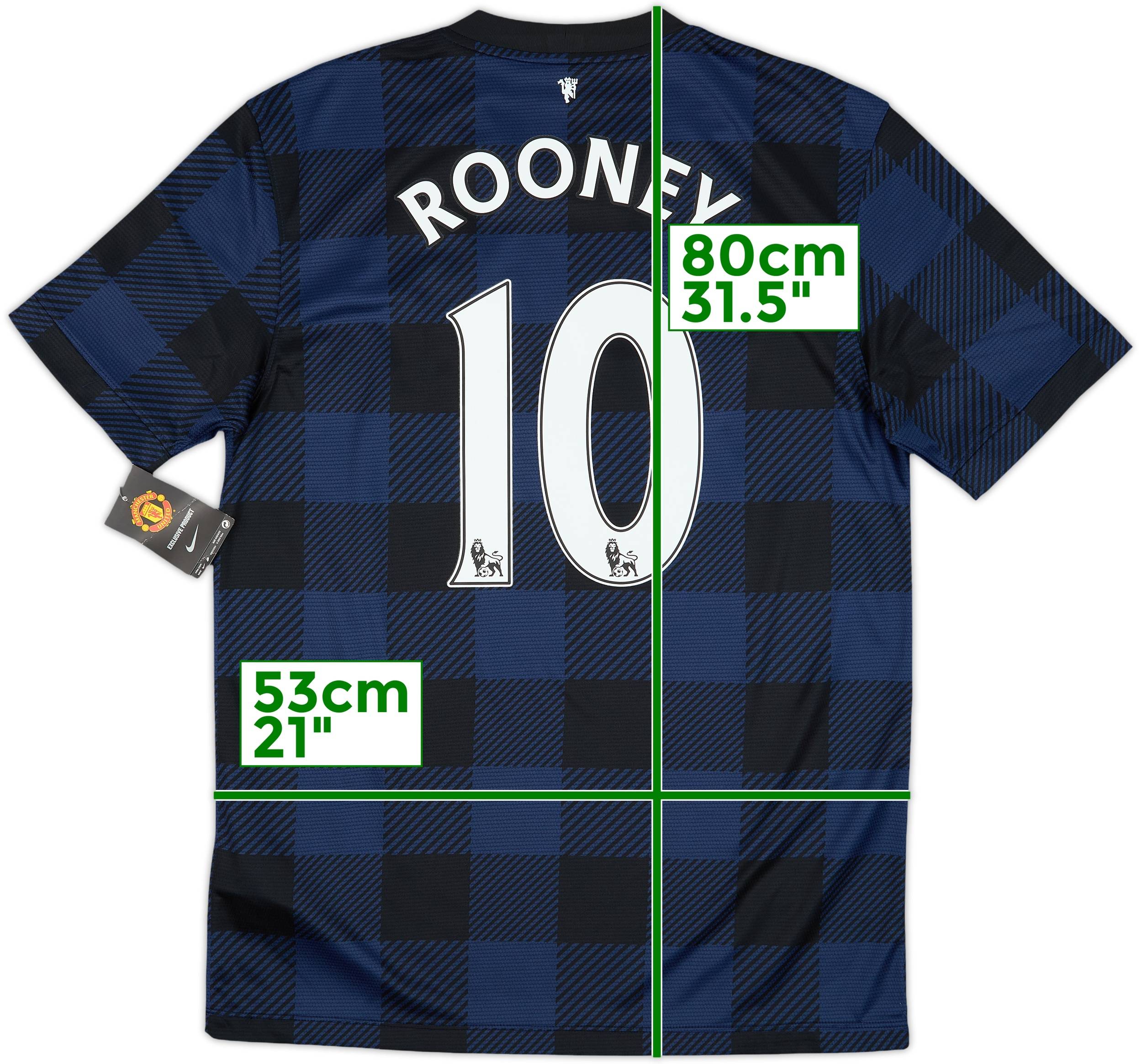 2013-14 Manchester United Away Shirt Rooney #10 (M)