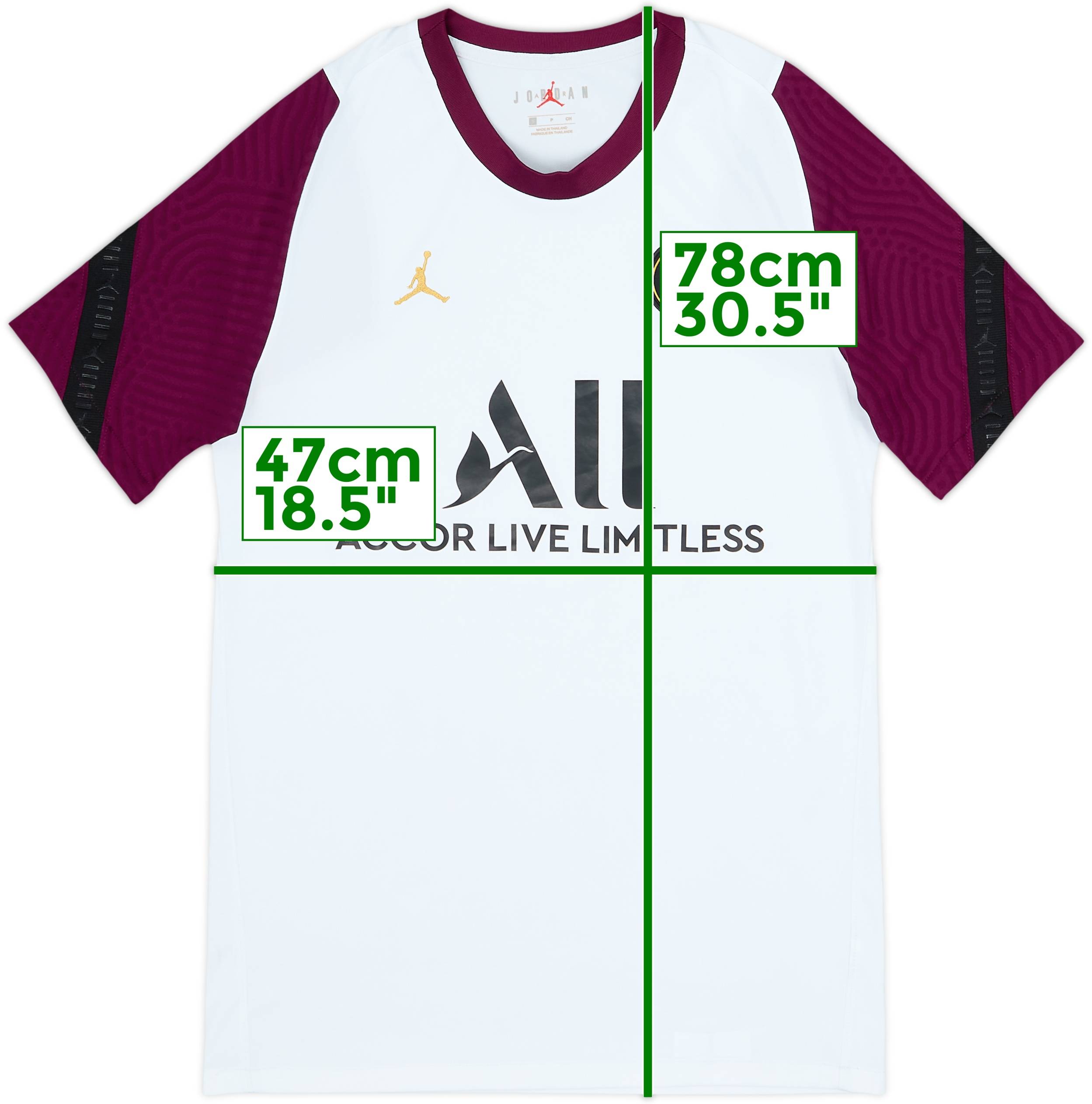 2020-21 Paris Saint-Germain Nike Jordan Training Shirt - 8/10 - (S)