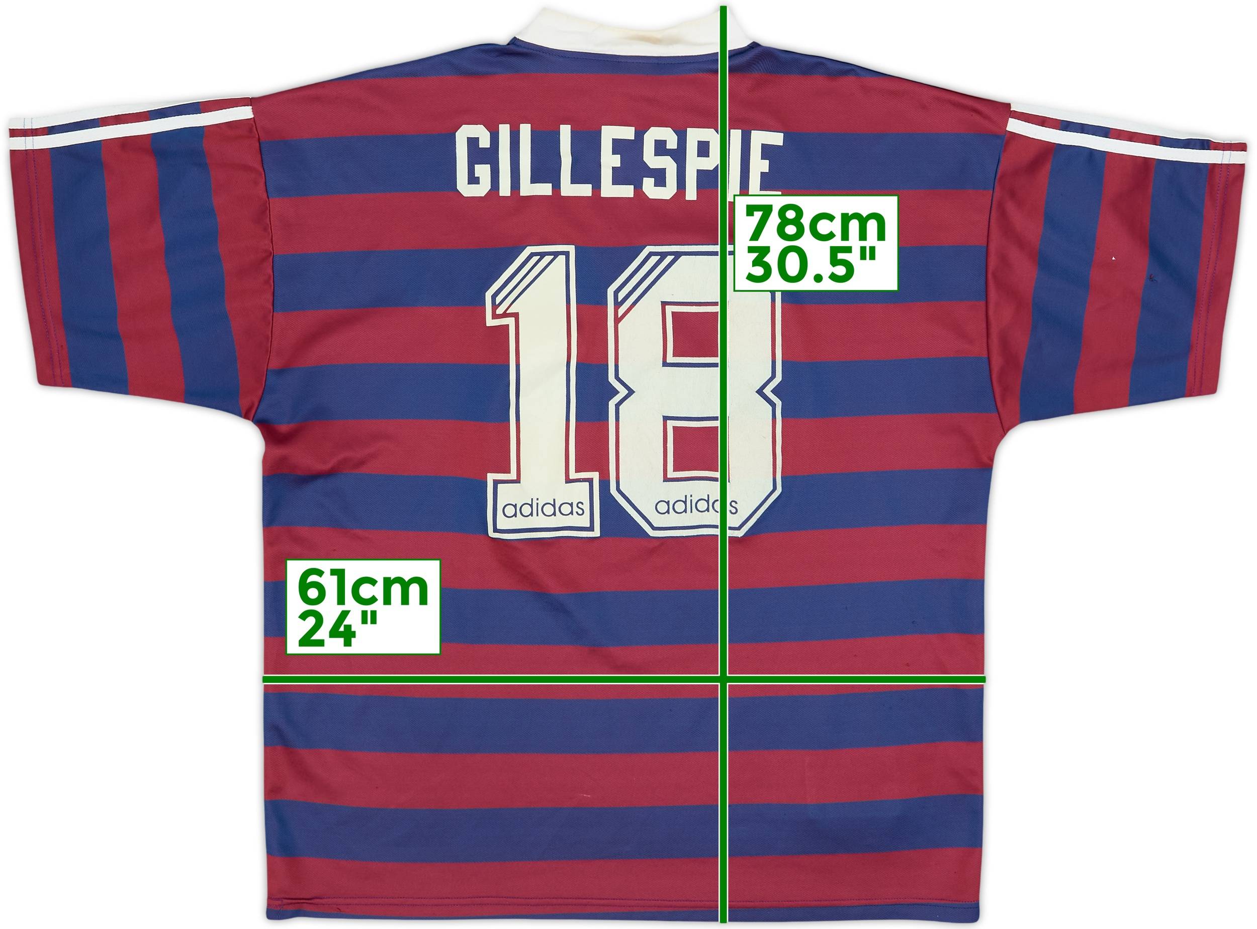 1995-96 Newcastle Away Shirt Gillespie #18 - 7/10 - (XL)