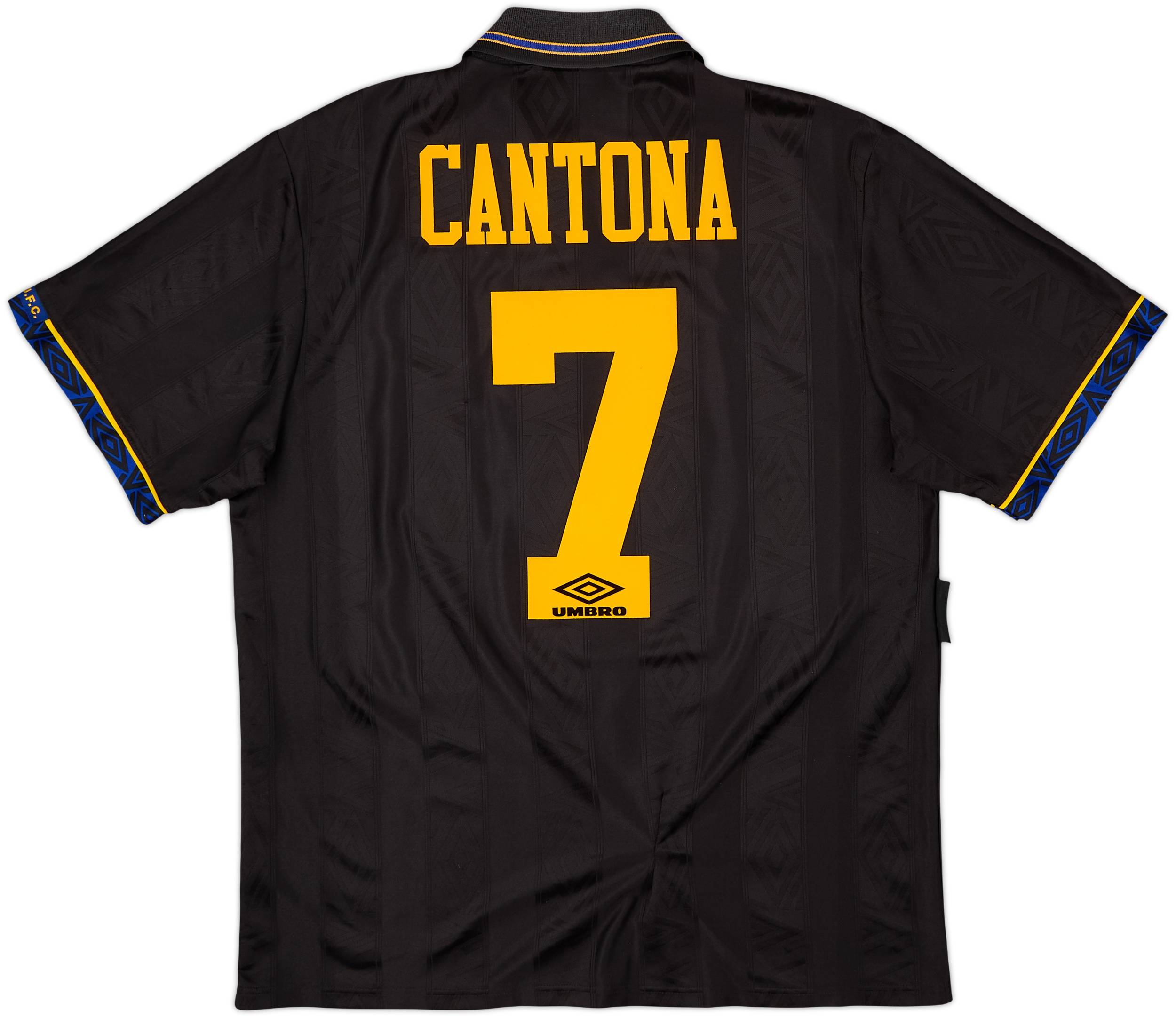 1993-95 Manchester United Away Shirt Cantona #7 - 8/10 - (L)