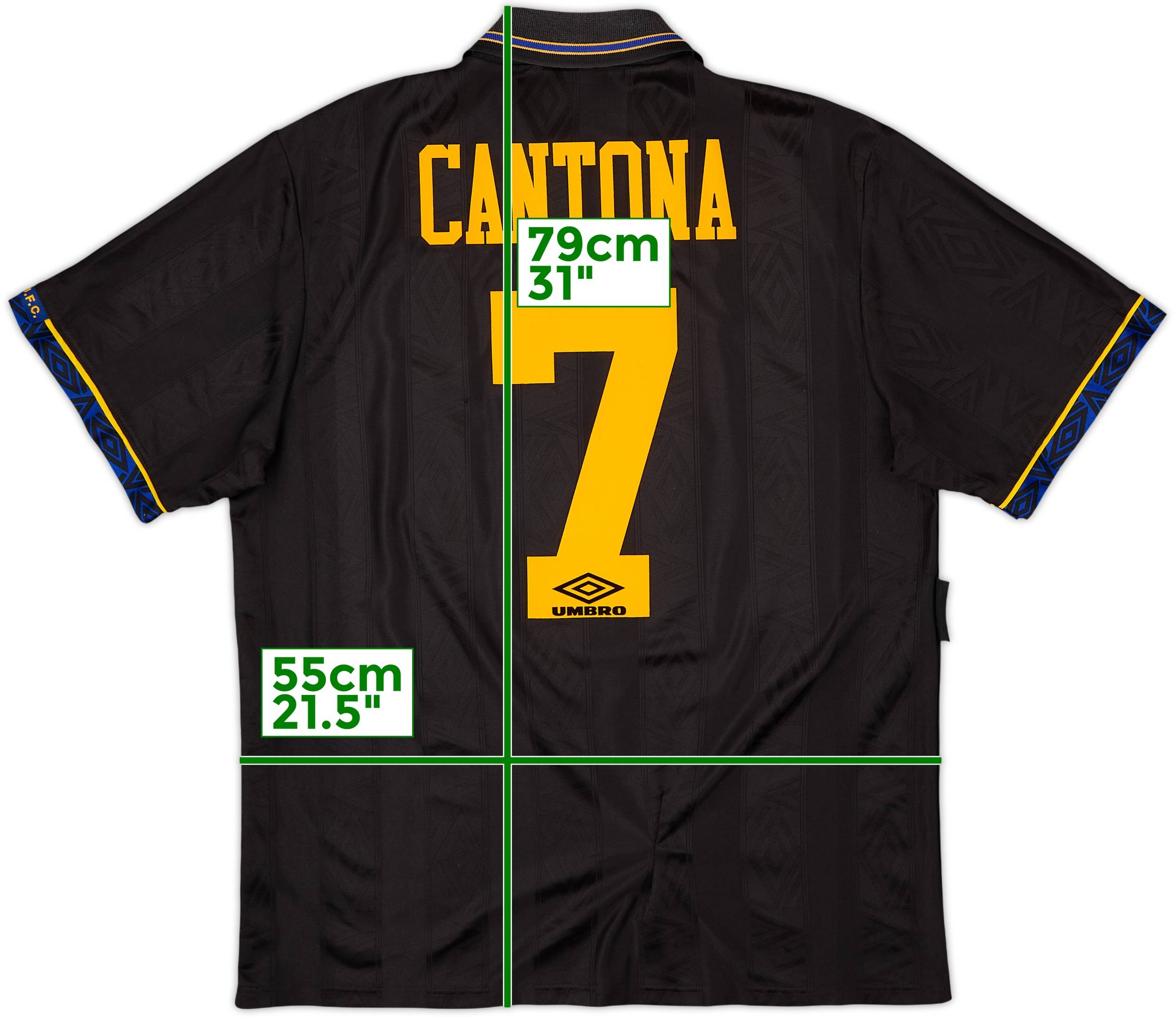 1993-95 Manchester United Away Shirt Cantona #7 - 8/10 - (L)