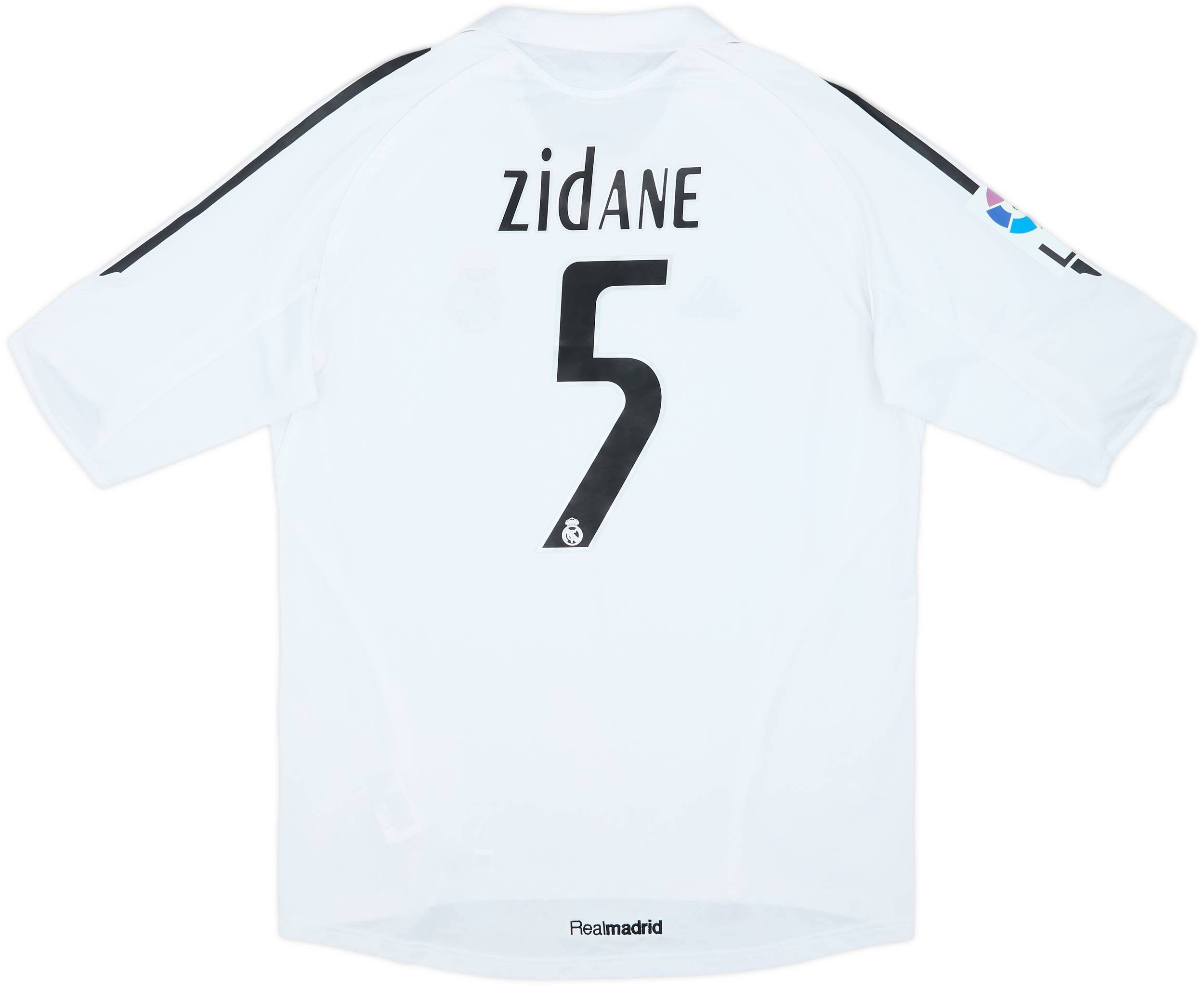 早い者勝ち 正規品0506 Real Madrid  ZIDANE #5 2005-06 Real Madrid Home Shirt Zidane #5 - 8/10 - (L)