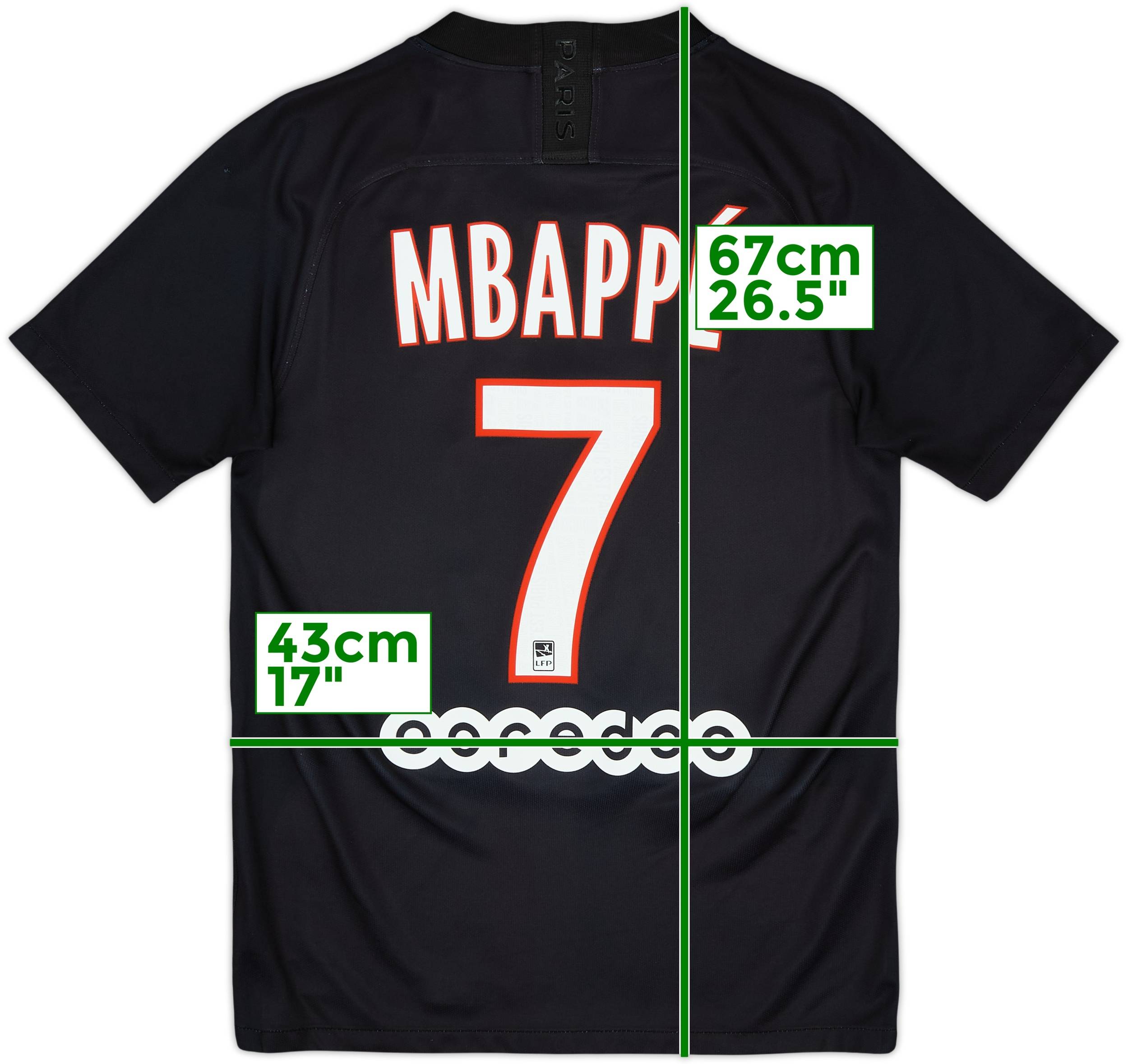 2019-20 Paris Saint-Germain Fourth Shirt Mbappe #7 - 8/10 - (XS)