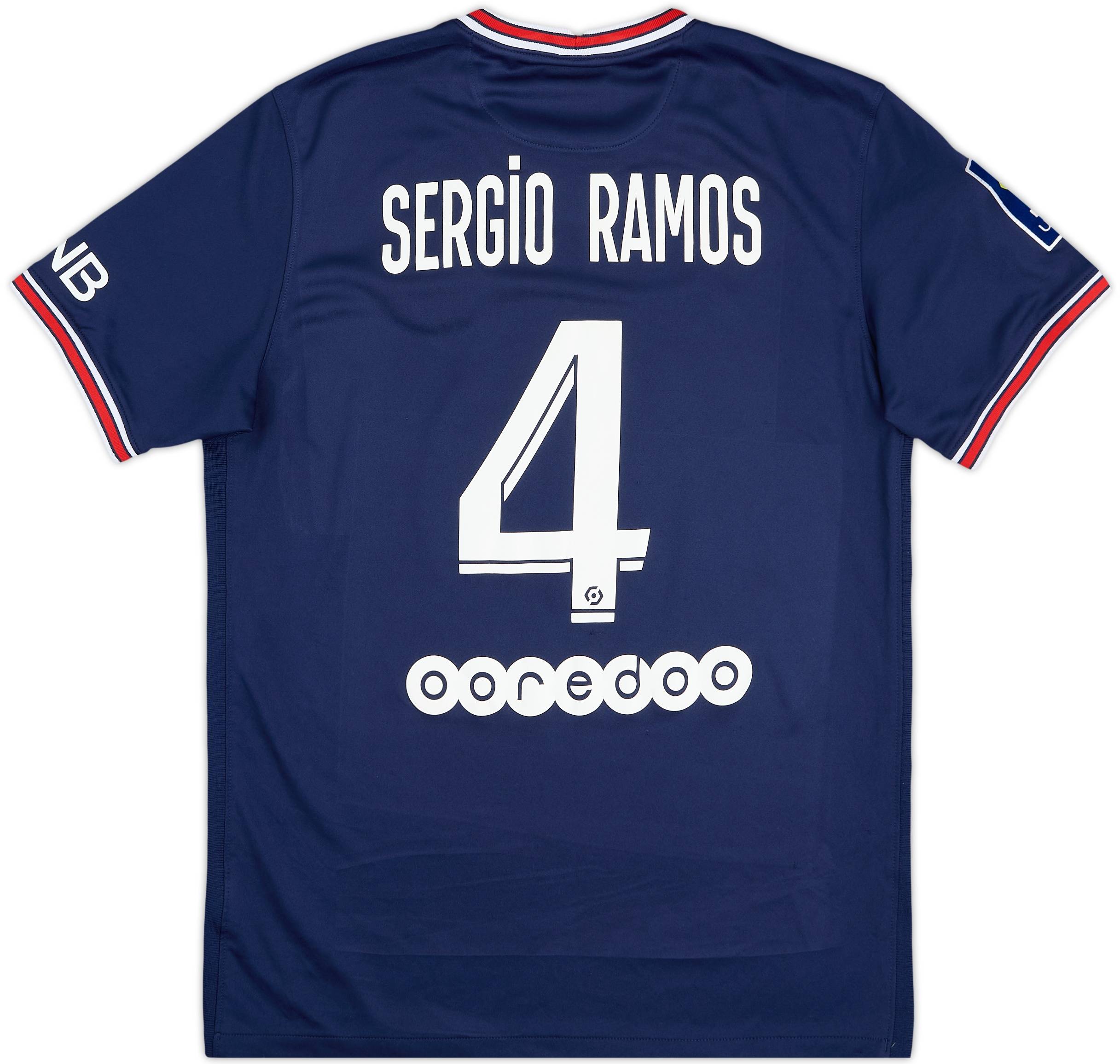 2021-22 Paris Saint-Germain Home Shirt Sergio Ramos #4 - 7/10 - (M)