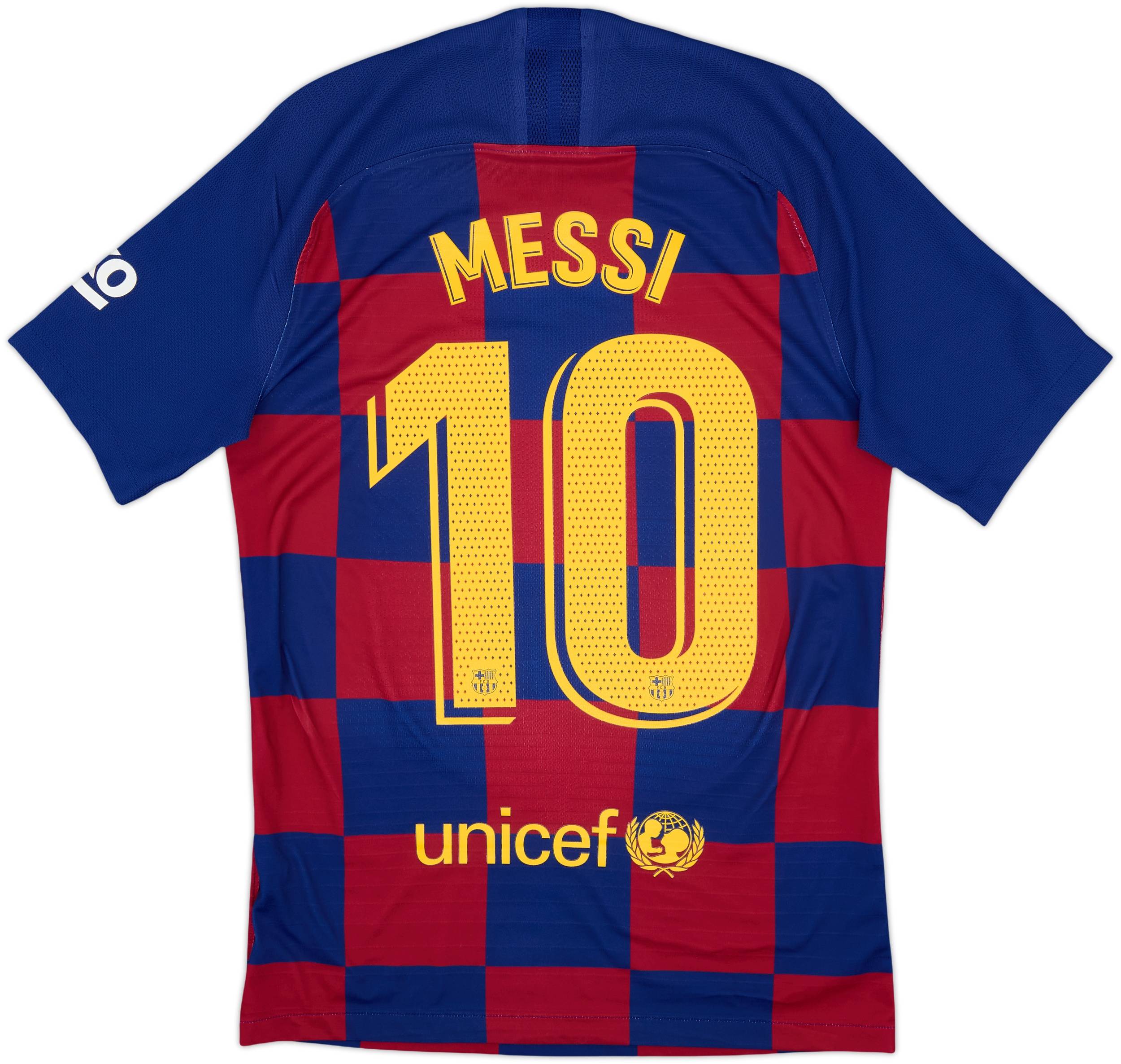 2019-20 Barcelona Authentic Home Shirt Messi #10 - 8/10 - (S)