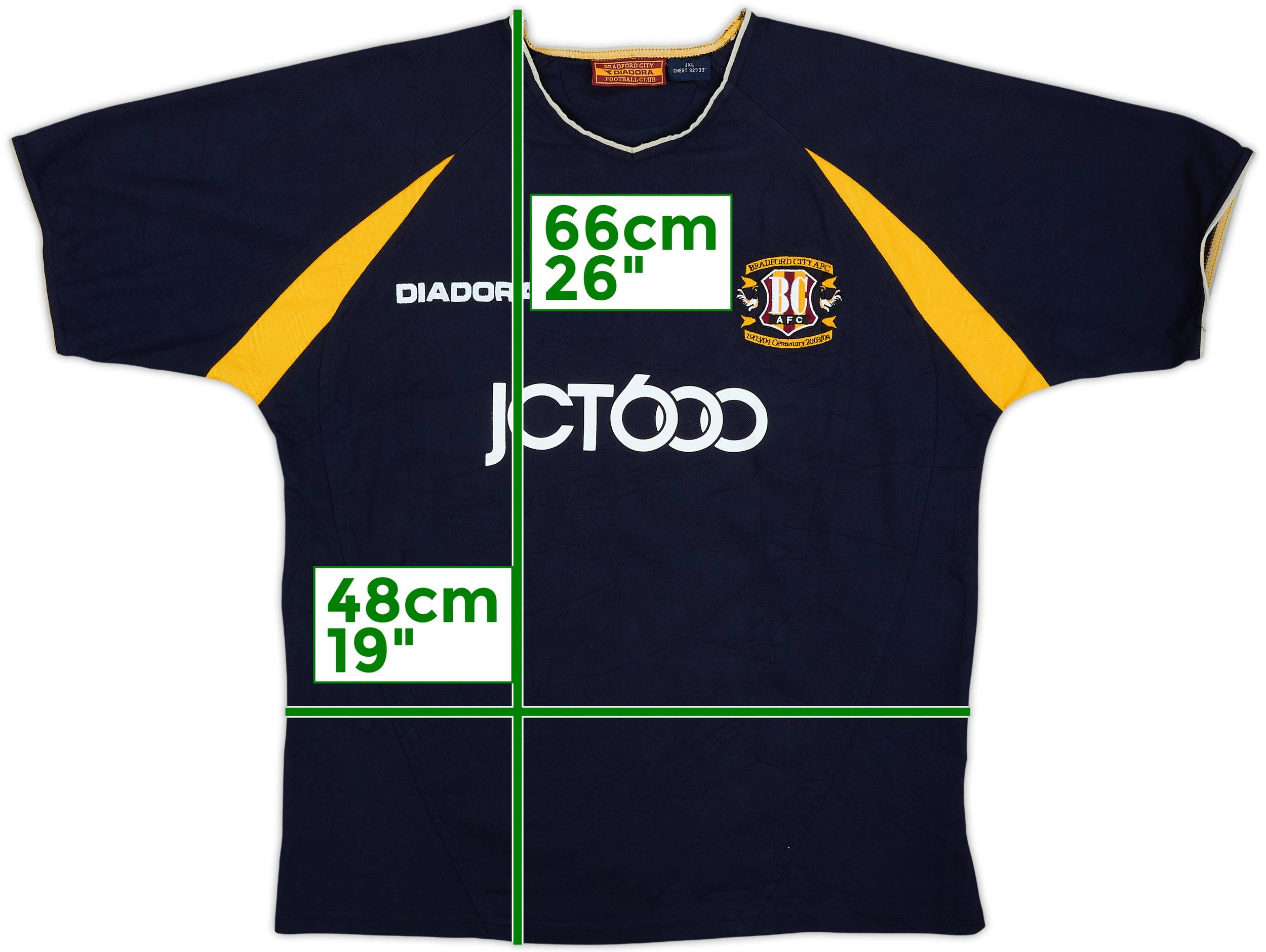 2003-04 Bradford City Diadora Training Shirt - 7/10 - (XL.Boys)