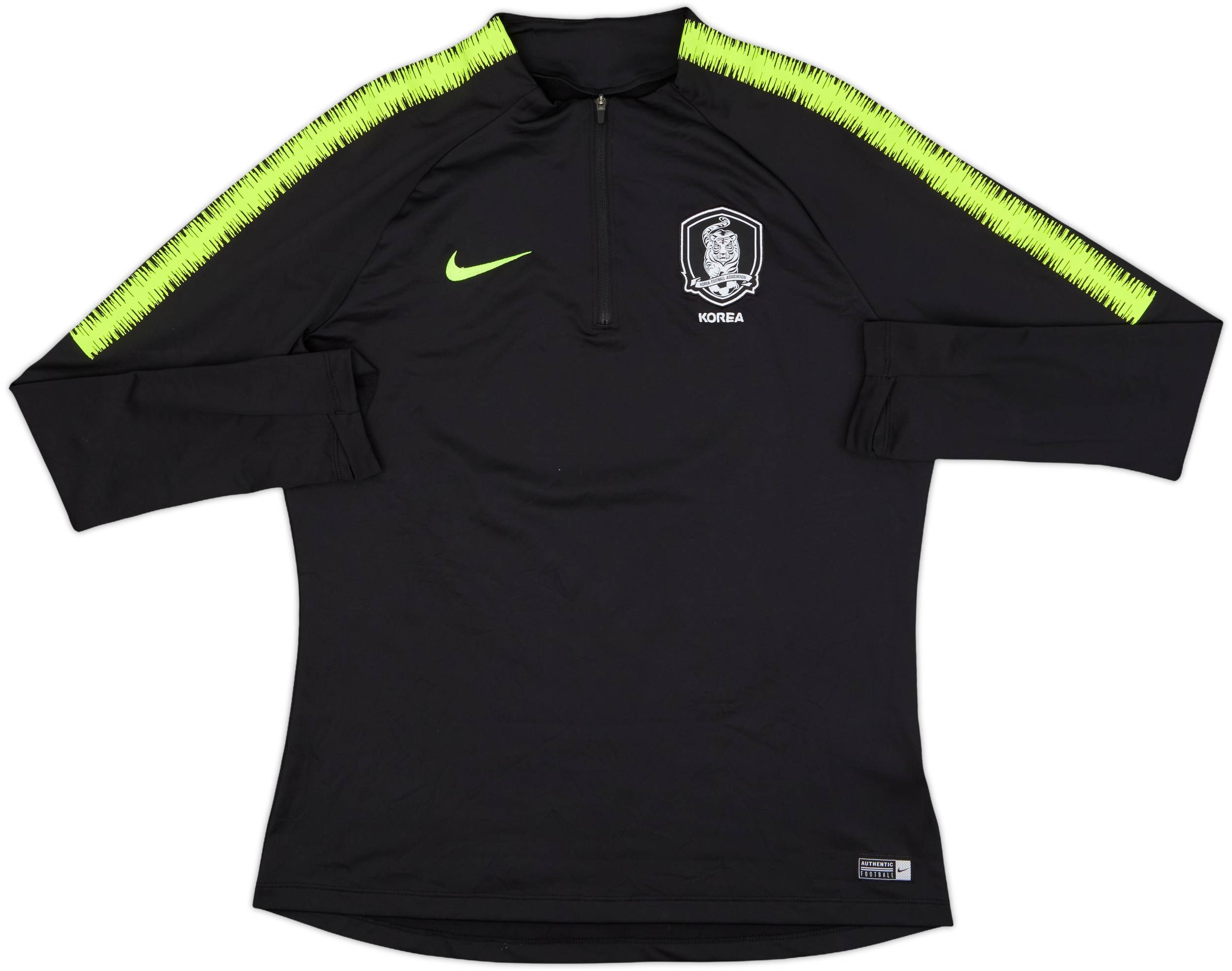 2018-19 South Korea Nike 1/4 Zip Drill Top - 8/10 - (L)