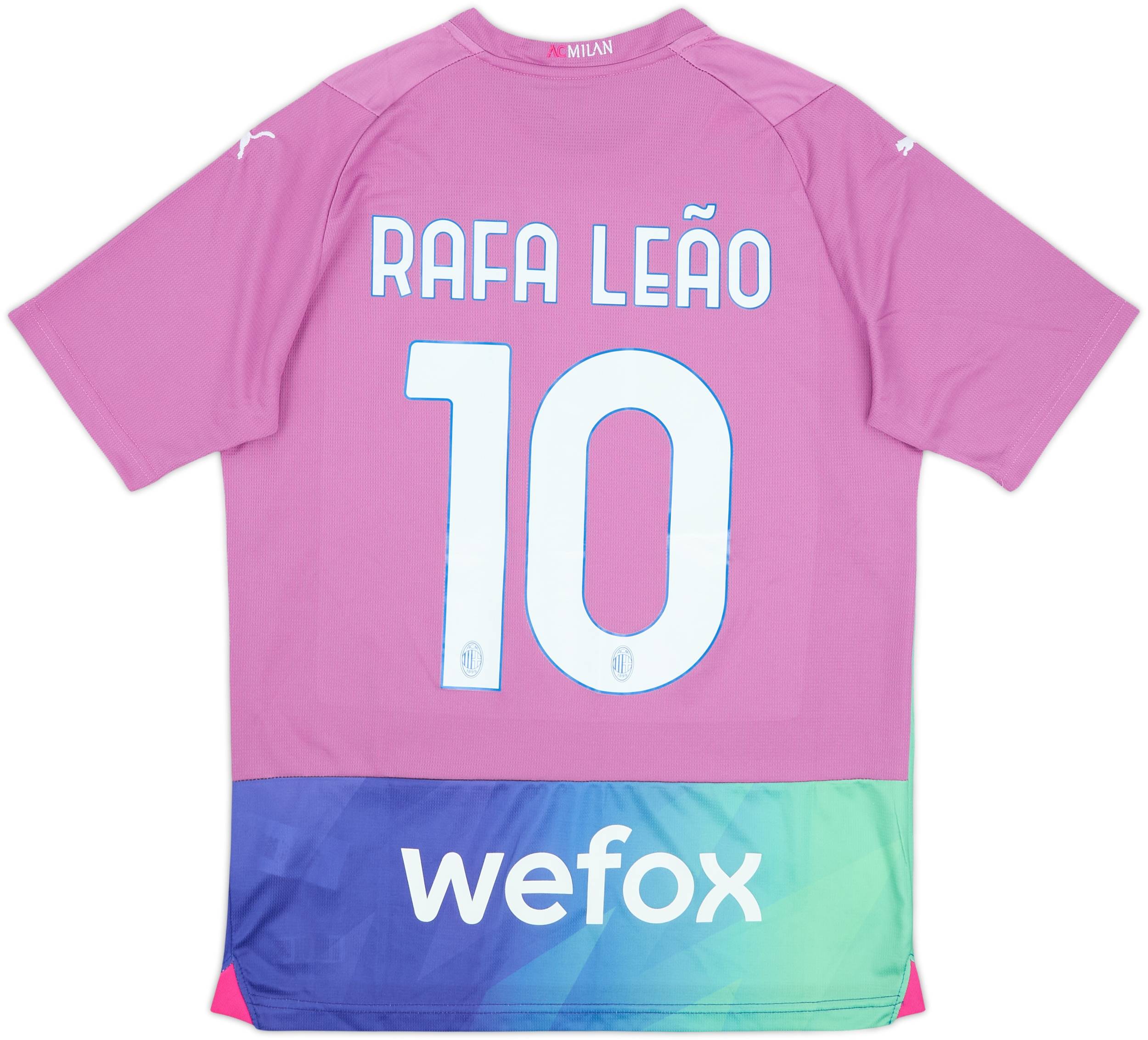 2023-24 AC Milan Third Shirt Rafa Leao #10 - 9/10 - (M)