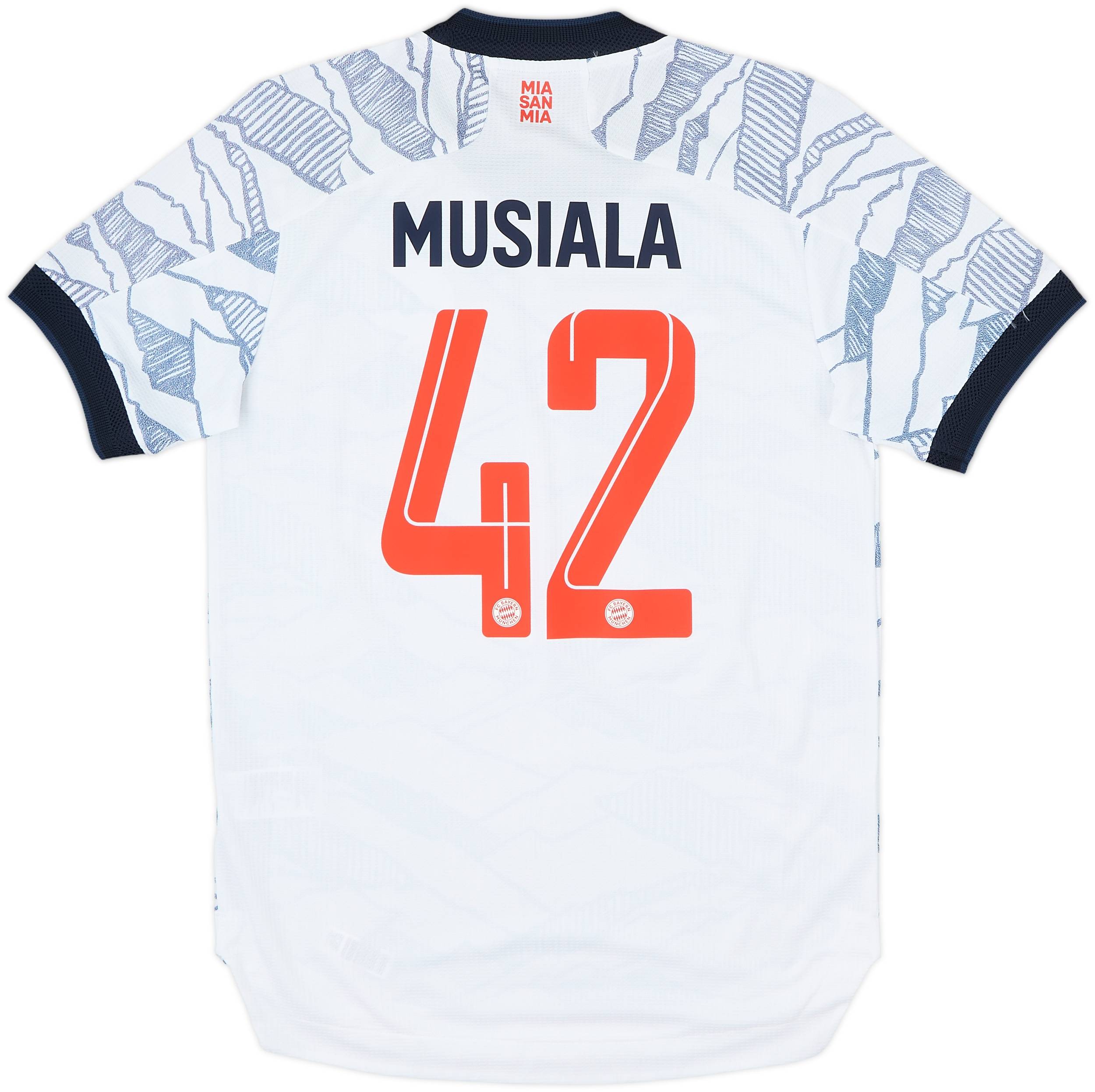 2021-22 Bayern Munich Authentic Third Shirt Musiala #42 - 8/10 - (S)
