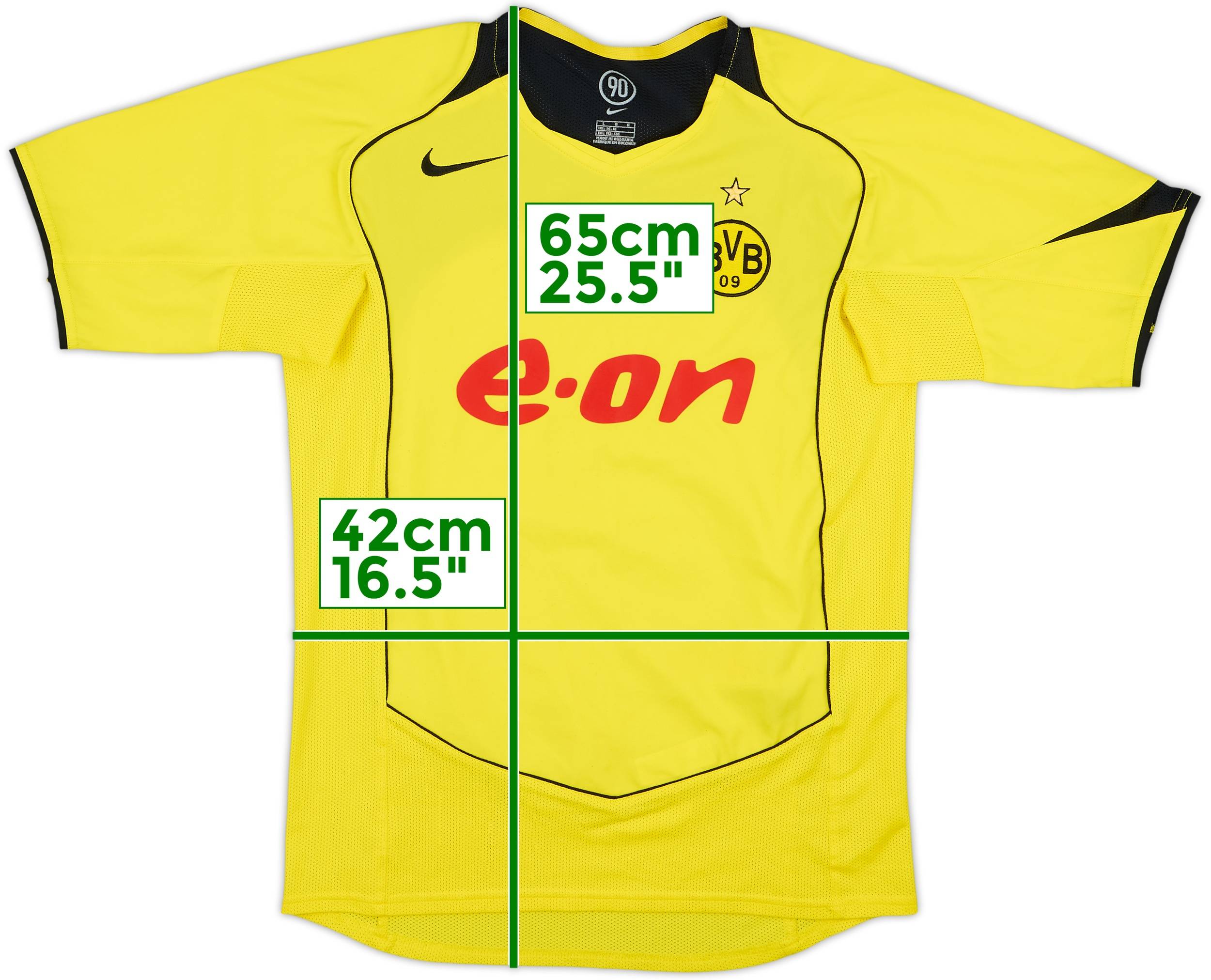 Borussia Dortmund ドルトムント Nike シャツ Lサイズ 2004-05 Borussia Dortmund Home Shirt - 8/10 - (L.Boys)