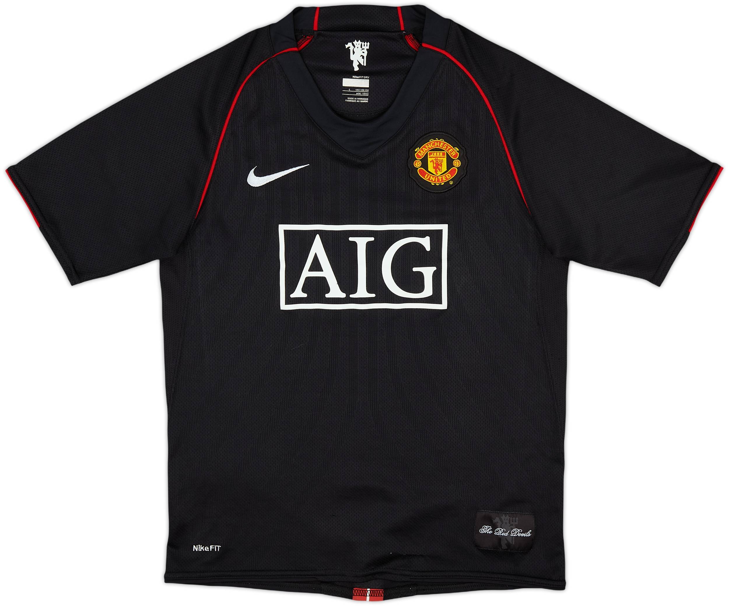 2007-08 Manchester United Away Shirt - 9/10 - (L.Boys)
