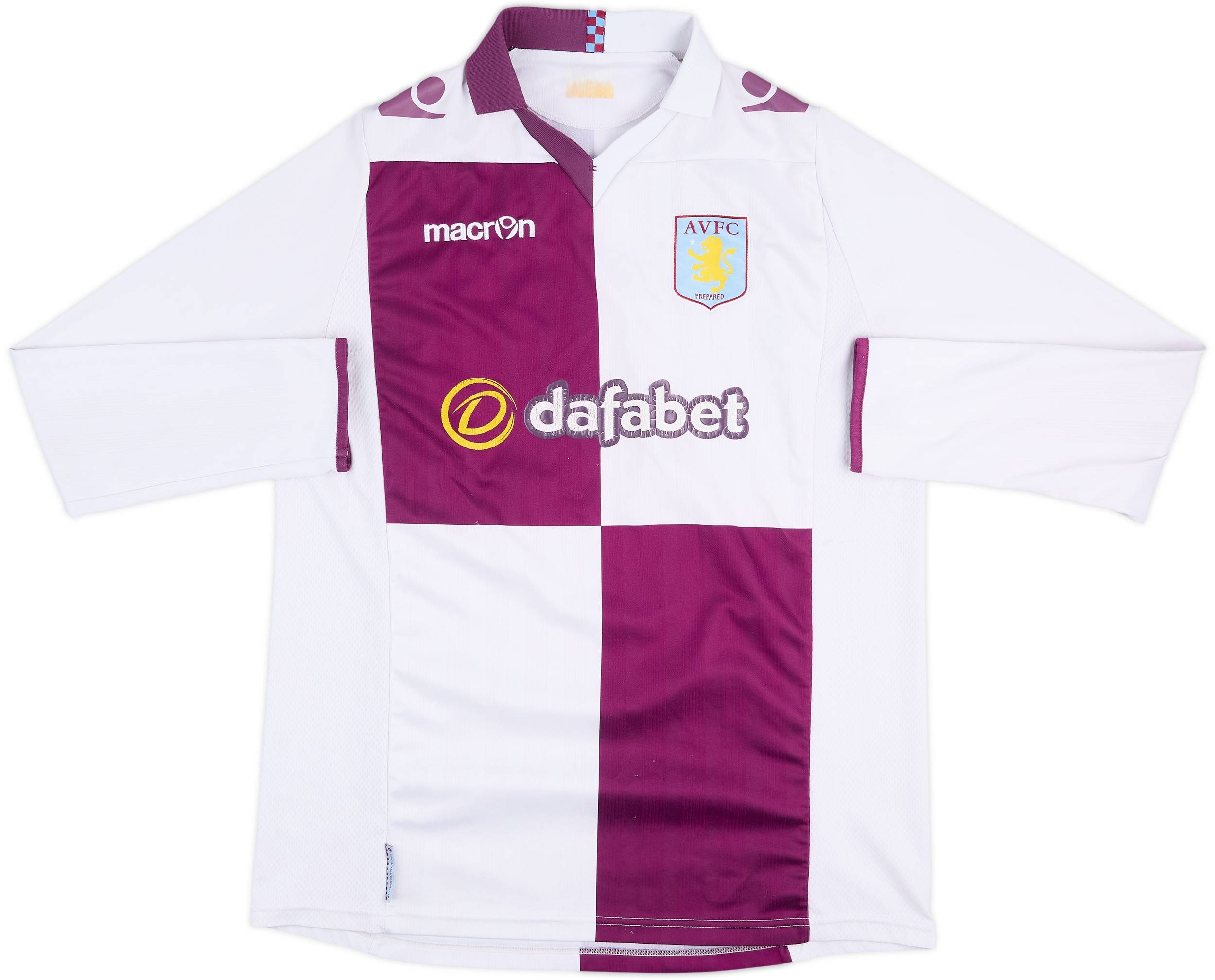 2013-14 Aston Villa Away L/S Shirt - 5/10 - (XL)