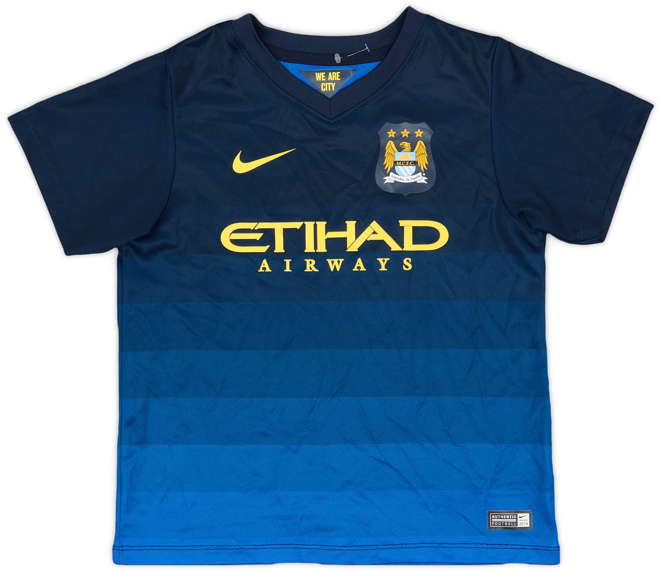 2014-15 Manchester City Away Shirt - 9/10 - (XS.Boys)