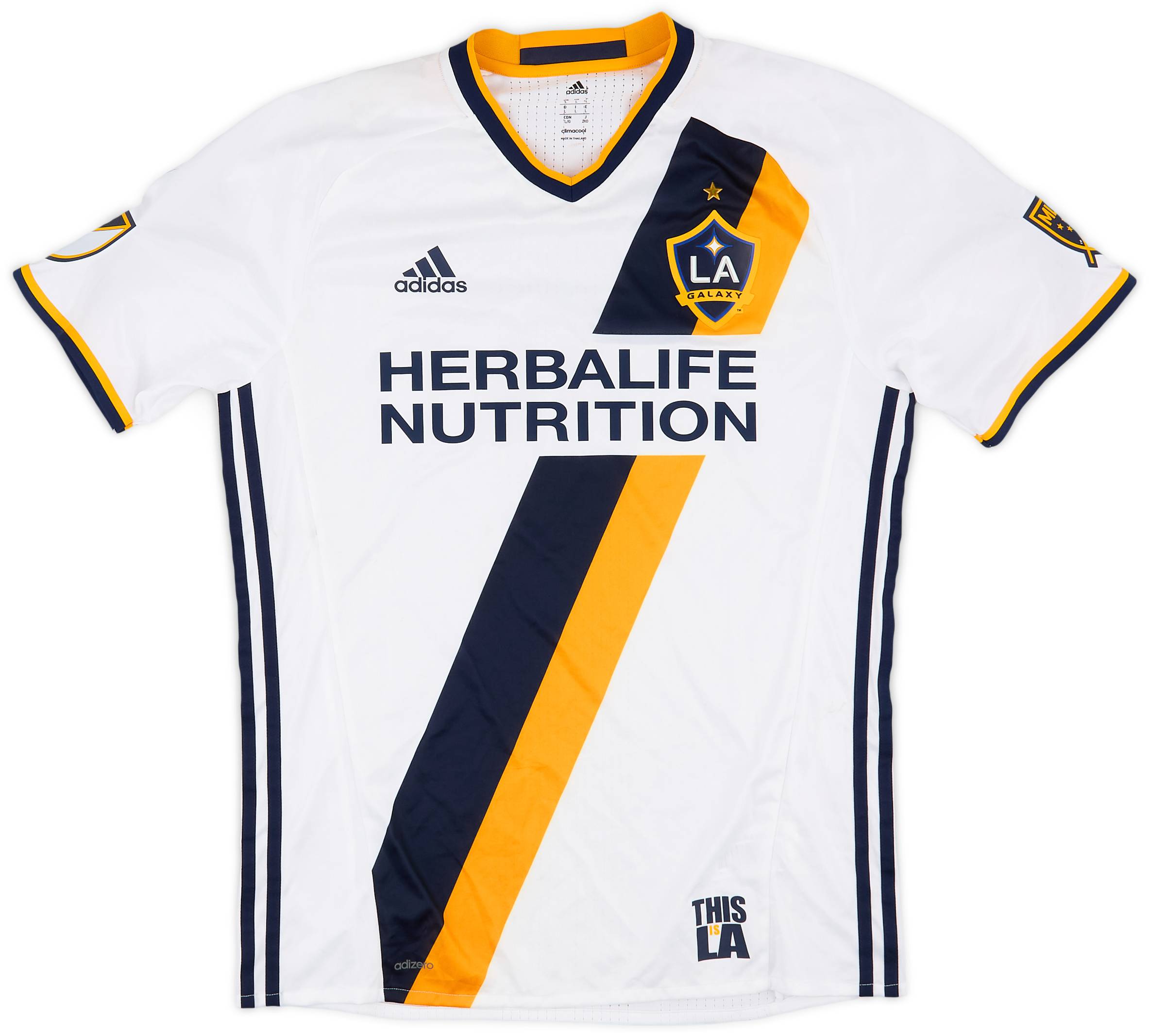 2016-17 LA Galaxy Authentic Home Shirt - 7/10 - (L)
