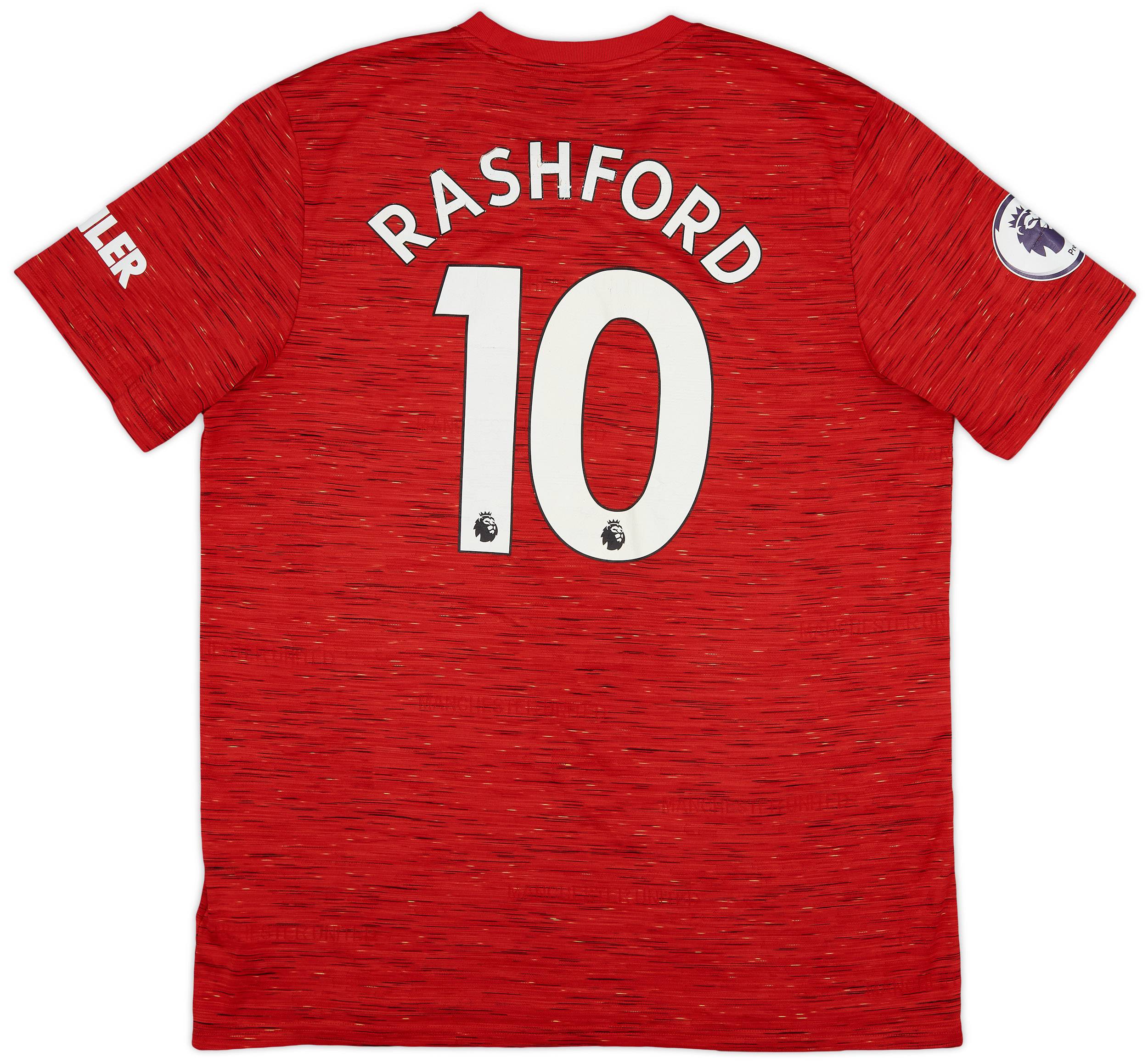 Manchester United Rashford 10 ユニフォーム 2020-21 Manchester United Home Shirt Rashford #10 - 6/10 - (XL)