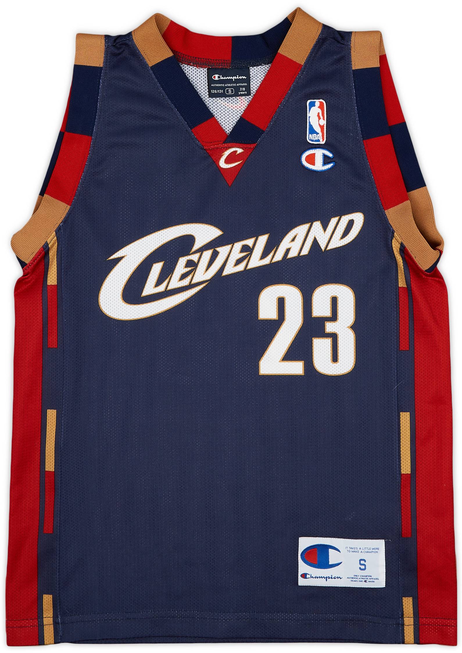 2005-10 Cleveland Cavaliers James #23 Champion Alternate Jersey - 9/10 - (S.Boys)