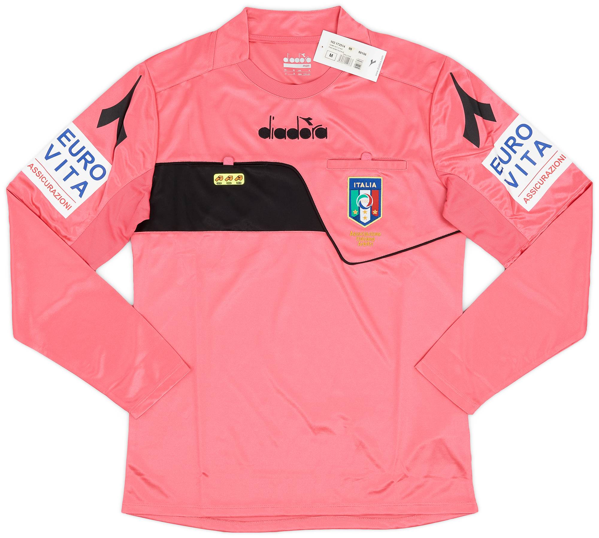 2017-18 Italy Diadora Referee L/S Shirt (S)