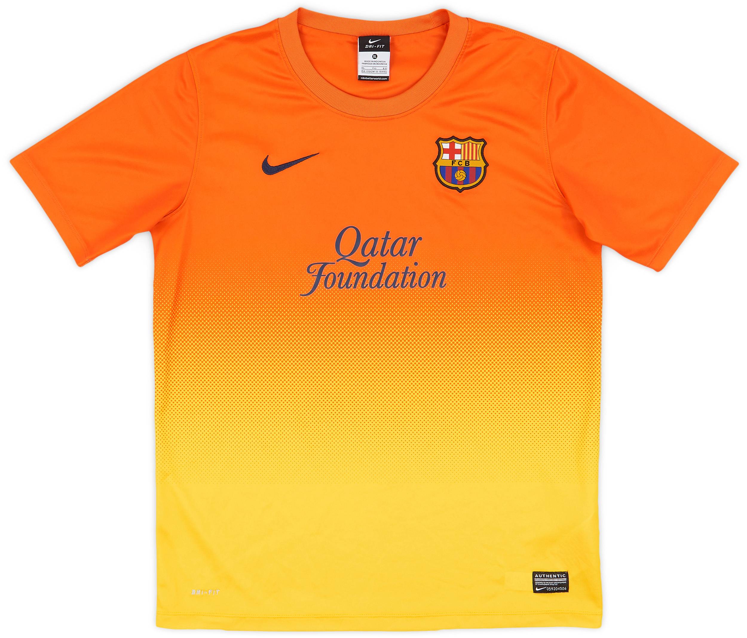2012-13 Barcelona Basic Away Shirt - 8/10 - (XL.Boys)